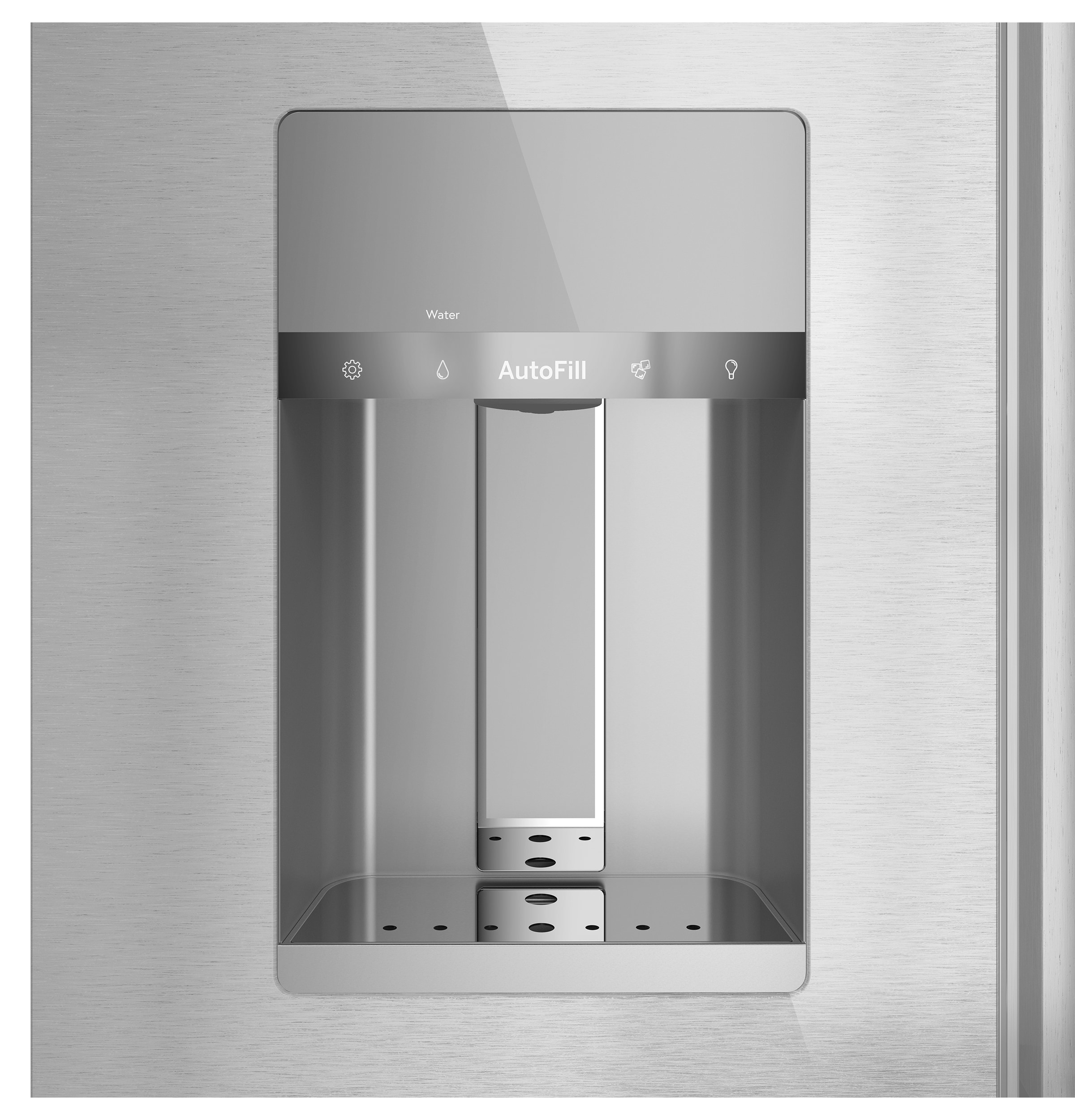 Refrigerador Francés Inteligente de 4 Puertas de 22.3 pies cúbicos de Profundidad de Mostrador con Fabricador de Hielo y Dispensador de Agua e Hielo (Color Platino) Certificado ENERGY STAR.