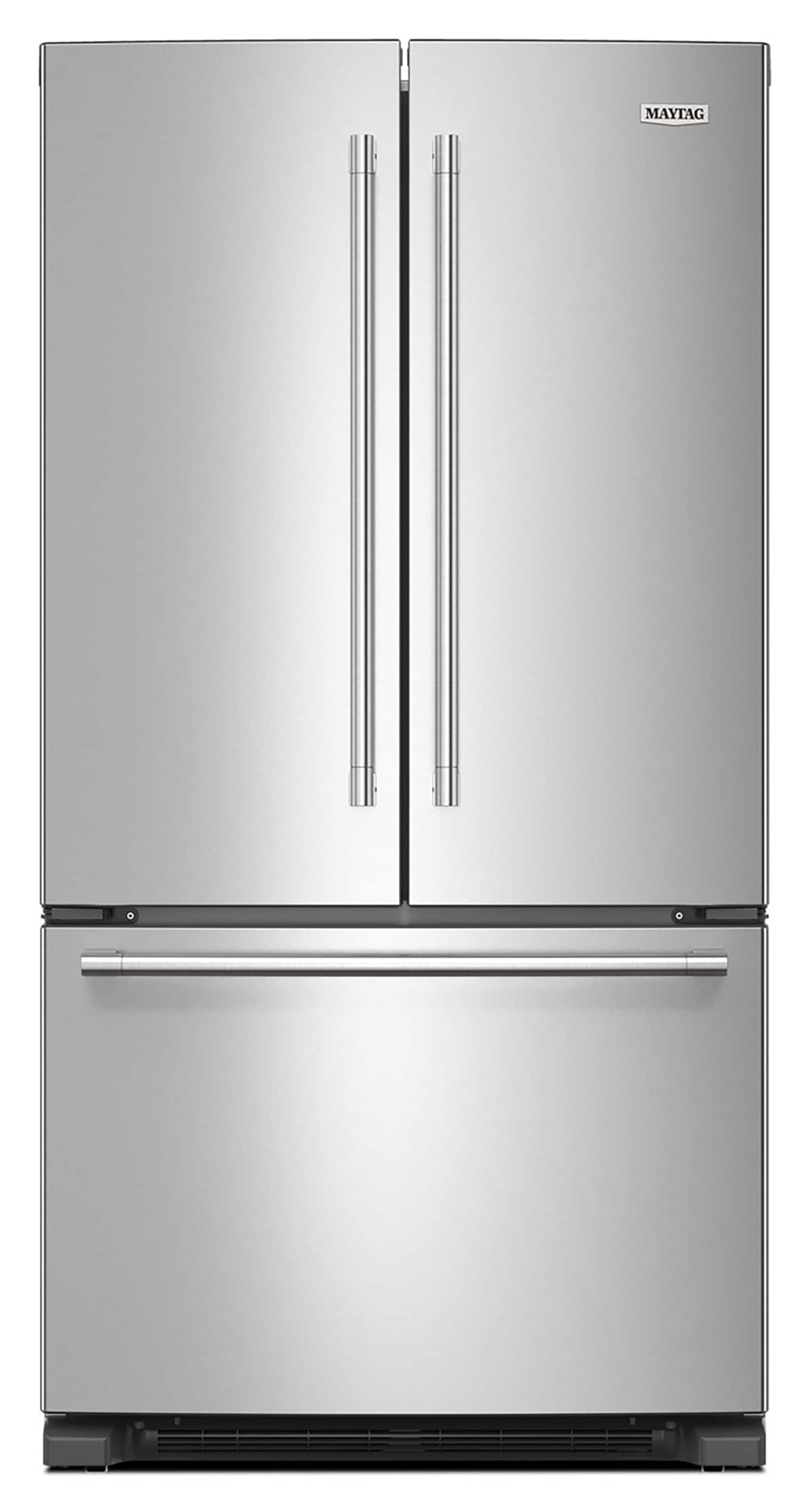 Refrigerador francés de 3 puertas estándar de Maytag con fabricador de hielo de 25.2 pies cúbicos (Acero Inoxidable Resistente a las Huellas Dactilares) MRFF4136RZ
