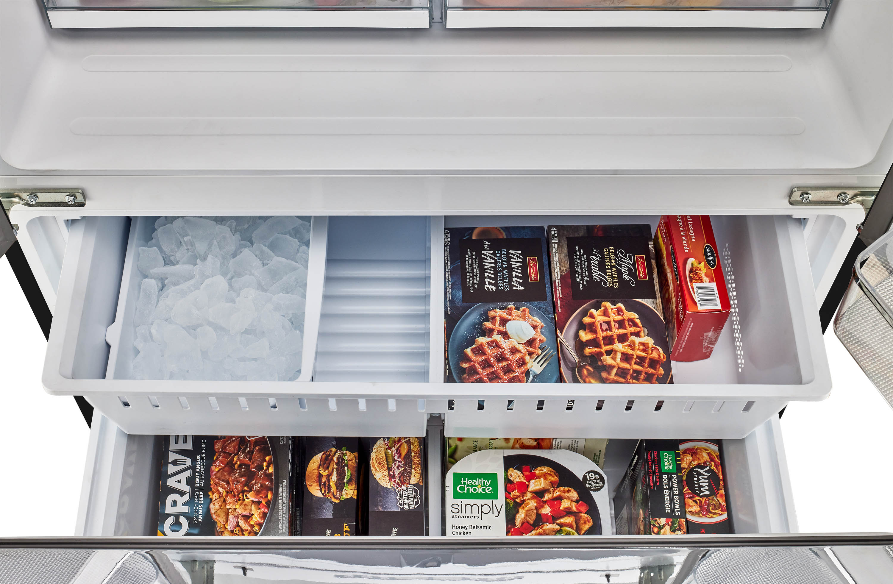 Refrigerador Francés de 3 Puertas Retro Clásico ÚNICO de Profundidad Contrapesada de 21.4 pies cúbicos con Fabricador y Dispensador de Hielo (Negro Medianoche) Certificado ENERGY STAR UGP-595L B AC
