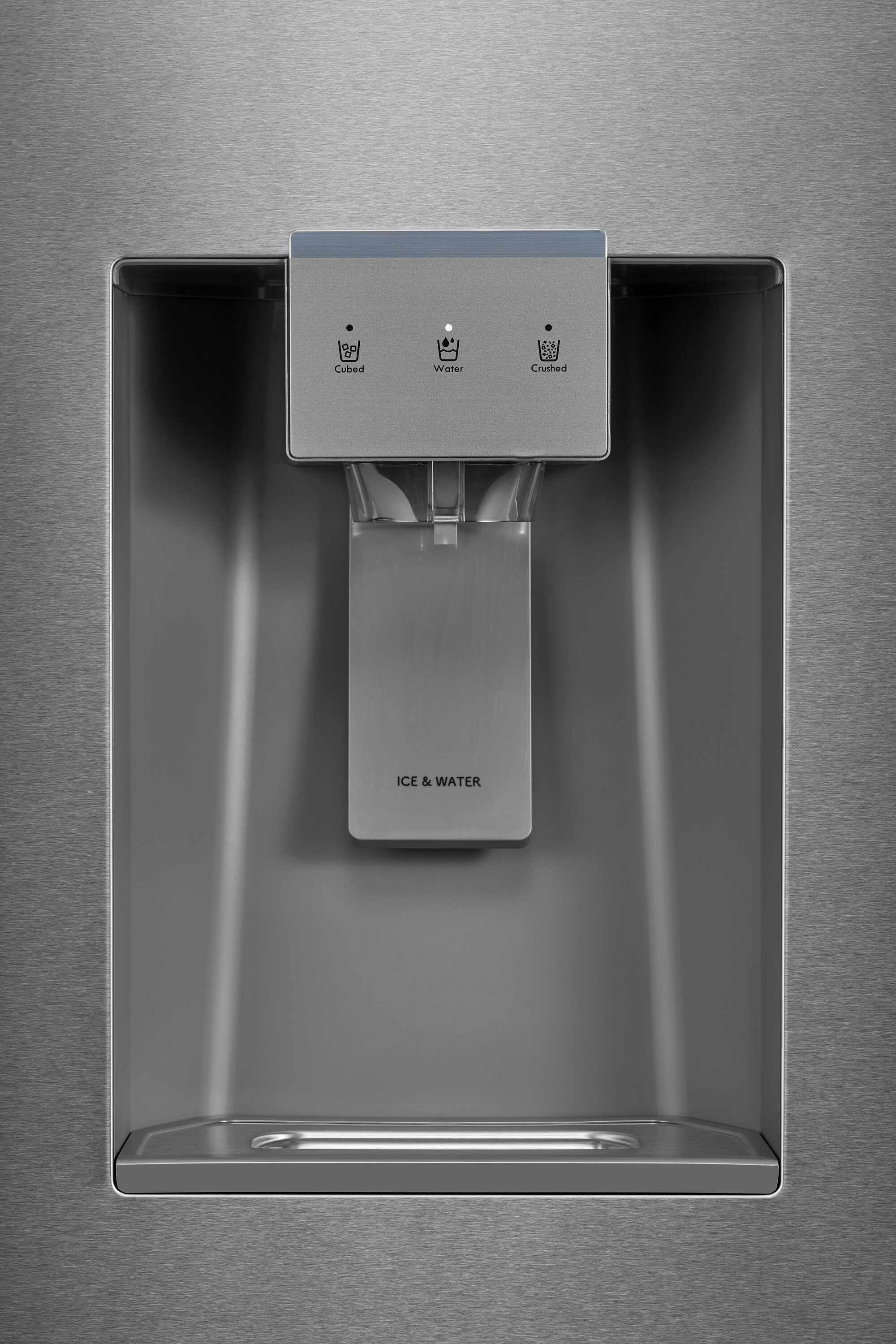 Refrigerador francés de puerta triple de profundidad estándar de 28.6 pies cúbicos con fabricador de hielo y dispensador de agua y hielo (acero inoxidable) certificado por ENERGY STAR 4675625