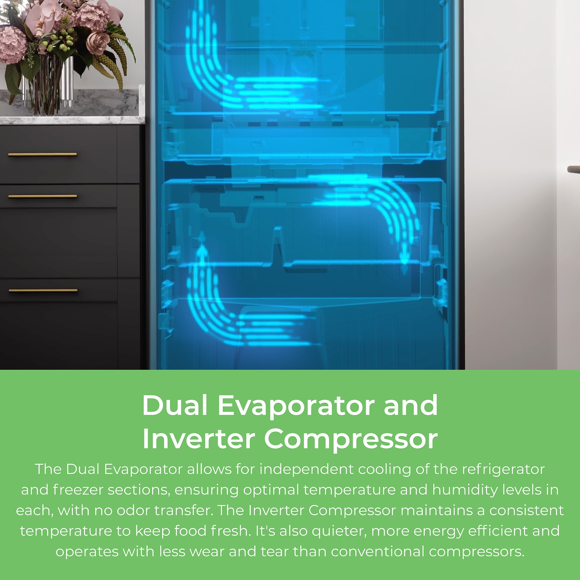 Refrigerador francés de puerta triple de profundidad estándar de 28.6 pies cúbicos con fabricador de hielo y dispensador de agua y hielo (acero inoxidable) certificado por ENERGY STAR 4675625