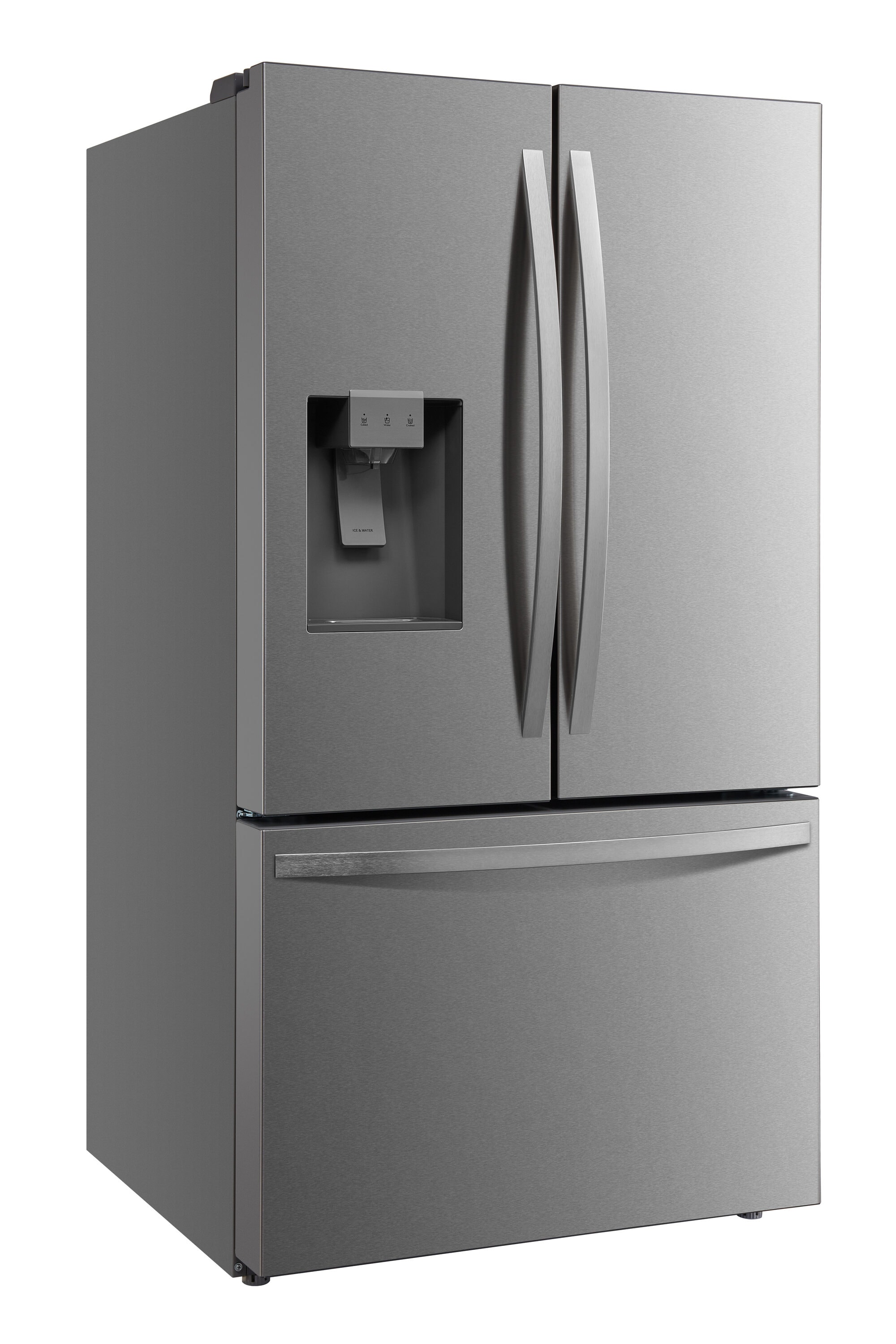 Refrigerador francés de puerta triple de profundidad estándar de 28.6 pies cúbicos con fabricador de hielo y dispensador de agua y hielo (acero inoxidable) certificado por ENERGY STAR 4675625