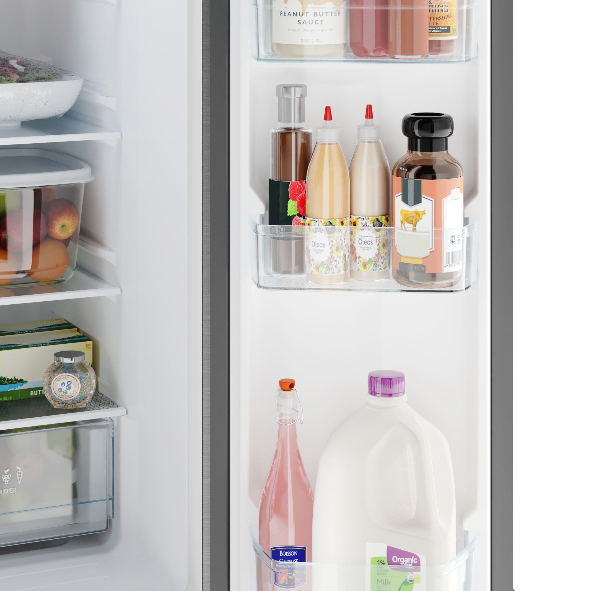 Refrigerador Francés de Puertas Triples Kenmore Counter-Depth de 20.3 pies cúbicos con fabricador de hielo (Acero Inoxidable) Certificado por ENERGY STAR 4675515