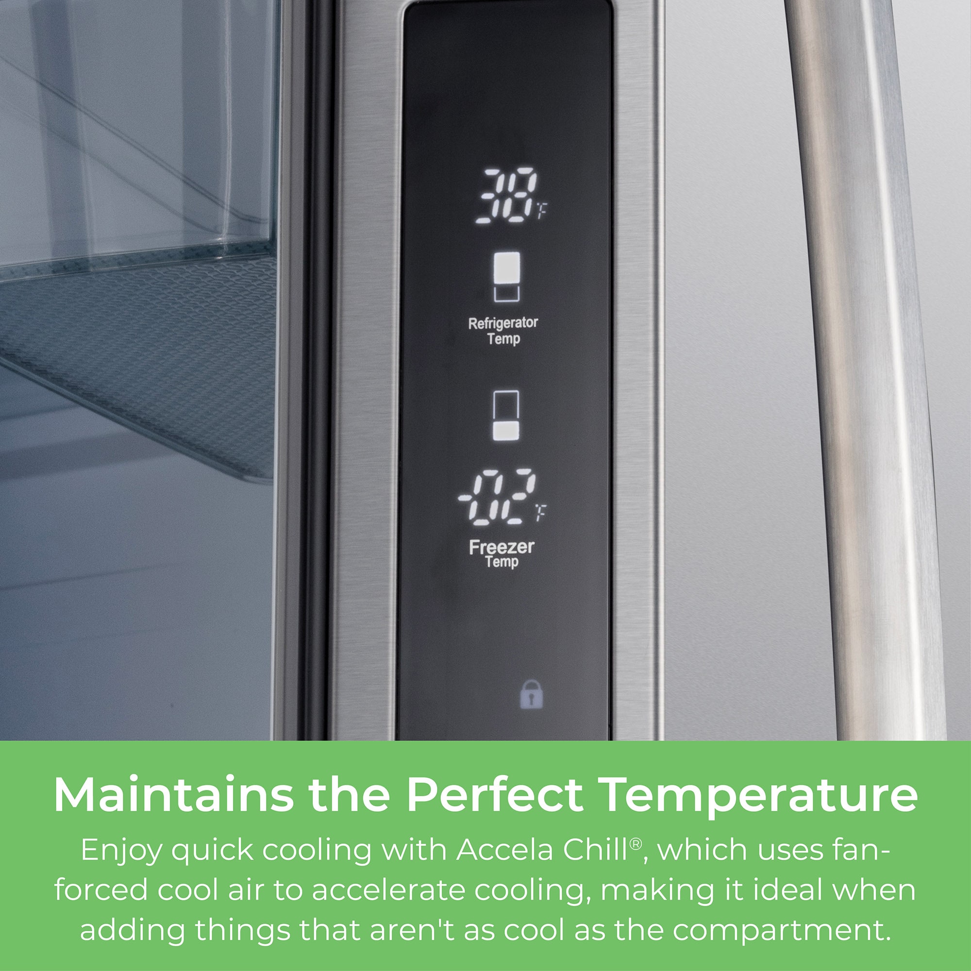 Refrigerador Francés de Puertas Triples Kenmore Counter-Depth de 20.3 pies cúbicos con fabricador de hielo (Acero Inoxidable) Certificado por ENERGY STAR 4675515
