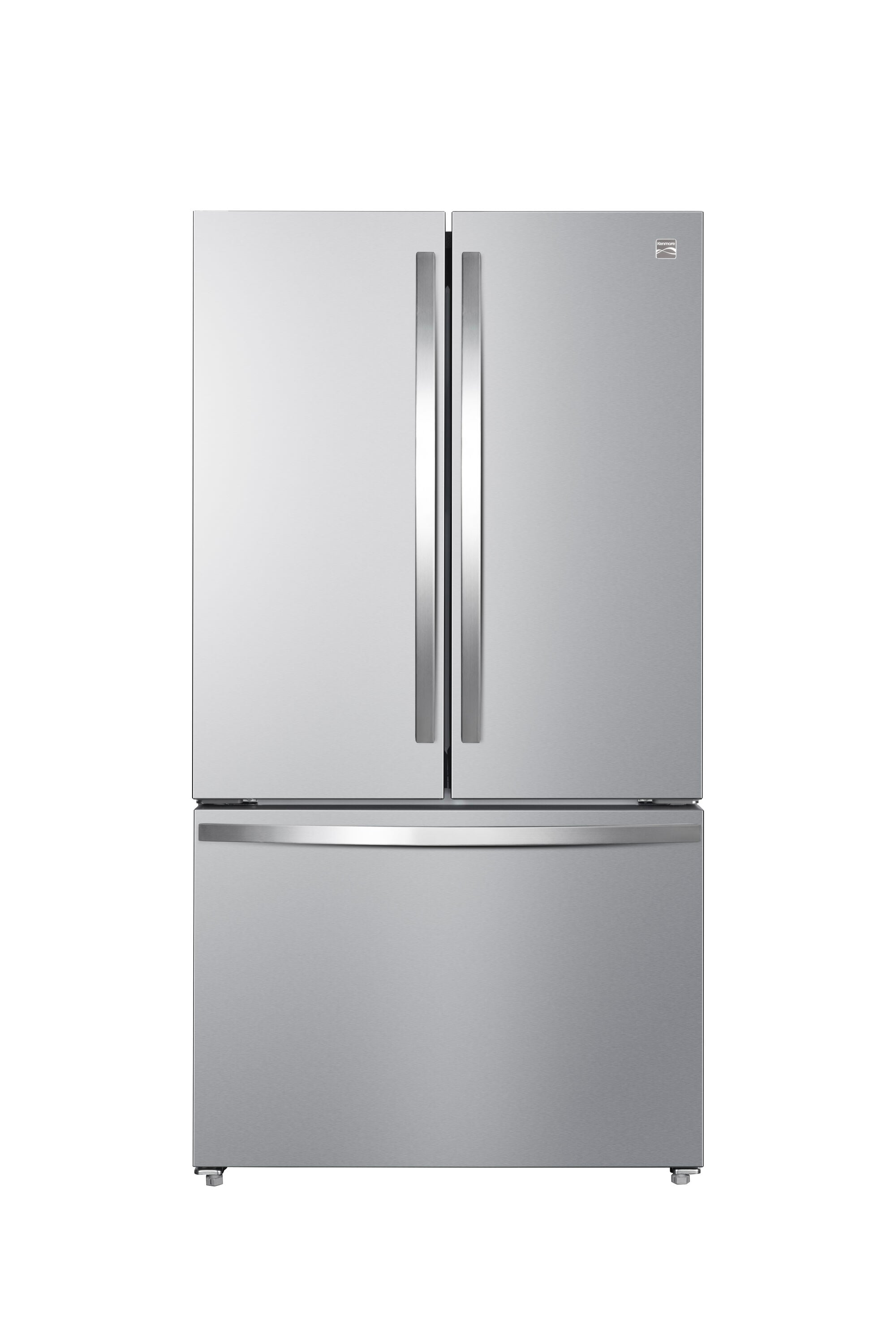 Refrigerador Francés de Puertas Triples Kenmore Counter-Depth de 20.3 pies cúbicos con fabricador de hielo (Acero Inoxidable) Certificado por ENERGY STAR 4675515