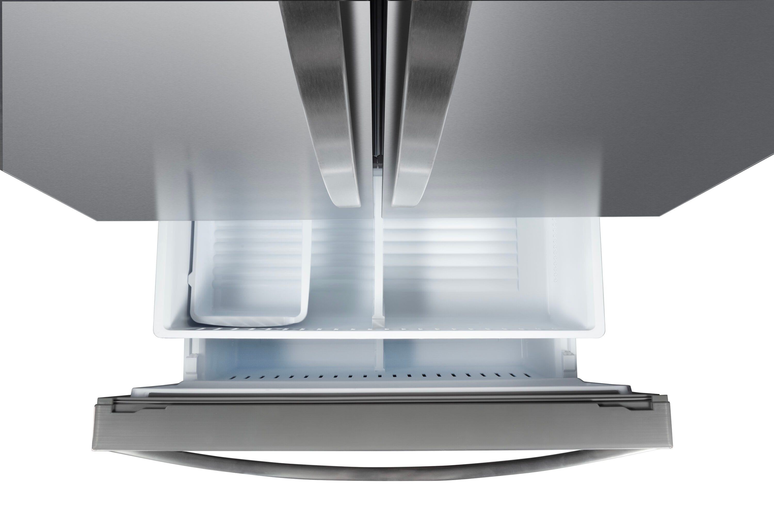 Refrigerador Francés de Puertas Triples Kenmore Counter-Depth de 20.3 pies cúbicos con fabricador de hielo (Acero Inoxidable) Certificado por ENERGY STAR 4675515