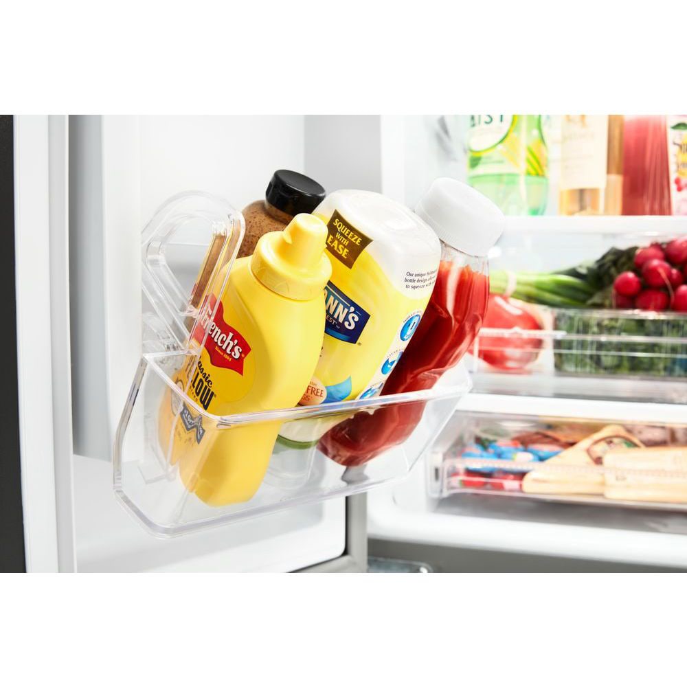 Refrigerador Francés de 3 puertas estándar de 19.7 pies cúbicos de profundidad con fabricador de hielo y dispensador de agua (Acabado en acero inoxidable negro resistente a huellas) Whirlpool WRF560SEHV