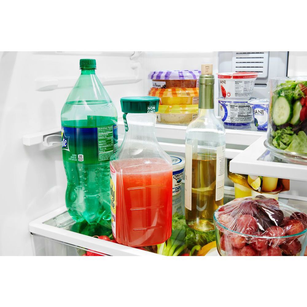 Refrigerador Francés de 3 puertas estándar de 19.7 pies cúbicos de profundidad con fabricador de hielo y dispensador de agua (Acabado en acero inoxidable negro resistente a huellas) Whirlpool WRF560SEHV