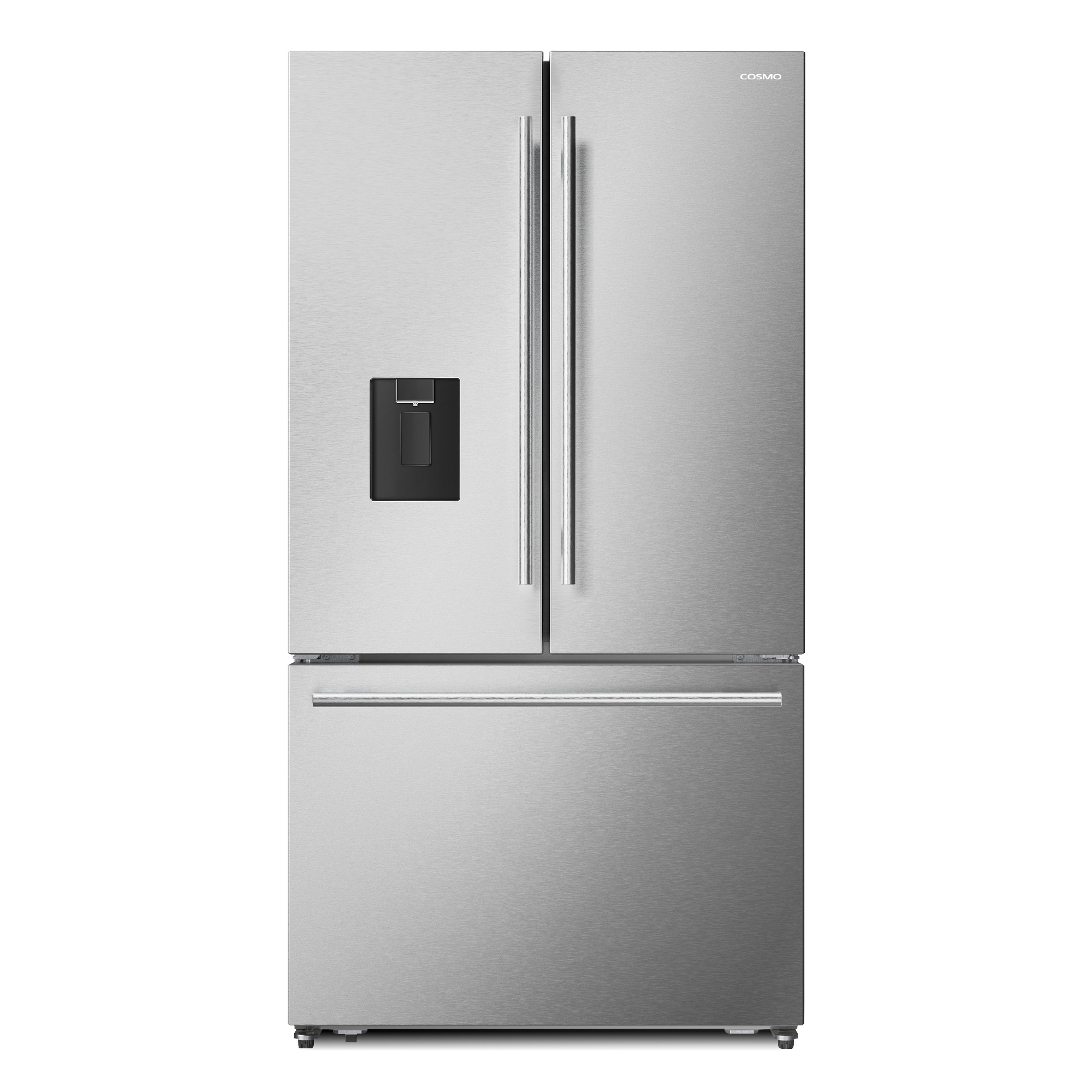 Refrigerador Francés de Puerta Triple de 22.4 pies cúbicos de Profundidad de Mostrador con Fabricador de Hielo y Dispensador de Agua (Acero Inoxidable) Certificado ENERGY STAR