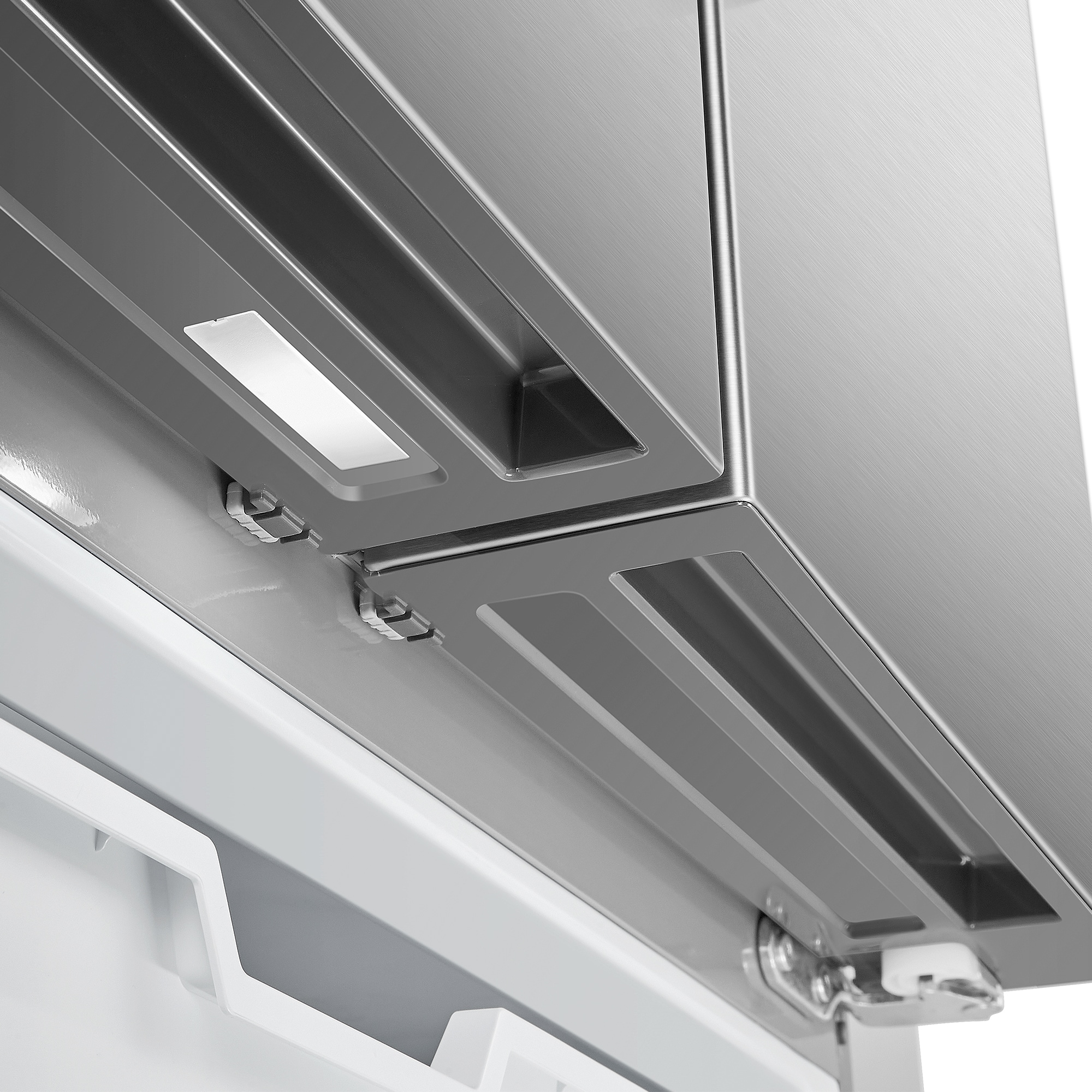 Refrigerador Francés de Puerta Triple de 22.4 pies cúbicos de Profundidad de Mostrador con Fabricador de Hielo y Dispensador de Agua (Acero Inoxidable) Certificado ENERGY STAR