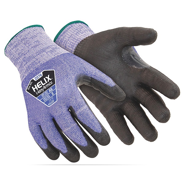 Guantes resistentes al corte de Hexarmor, Nivel de corte A6, 13 galgas, Negro/Azul, 4XL - 2076-XXXXL (13)