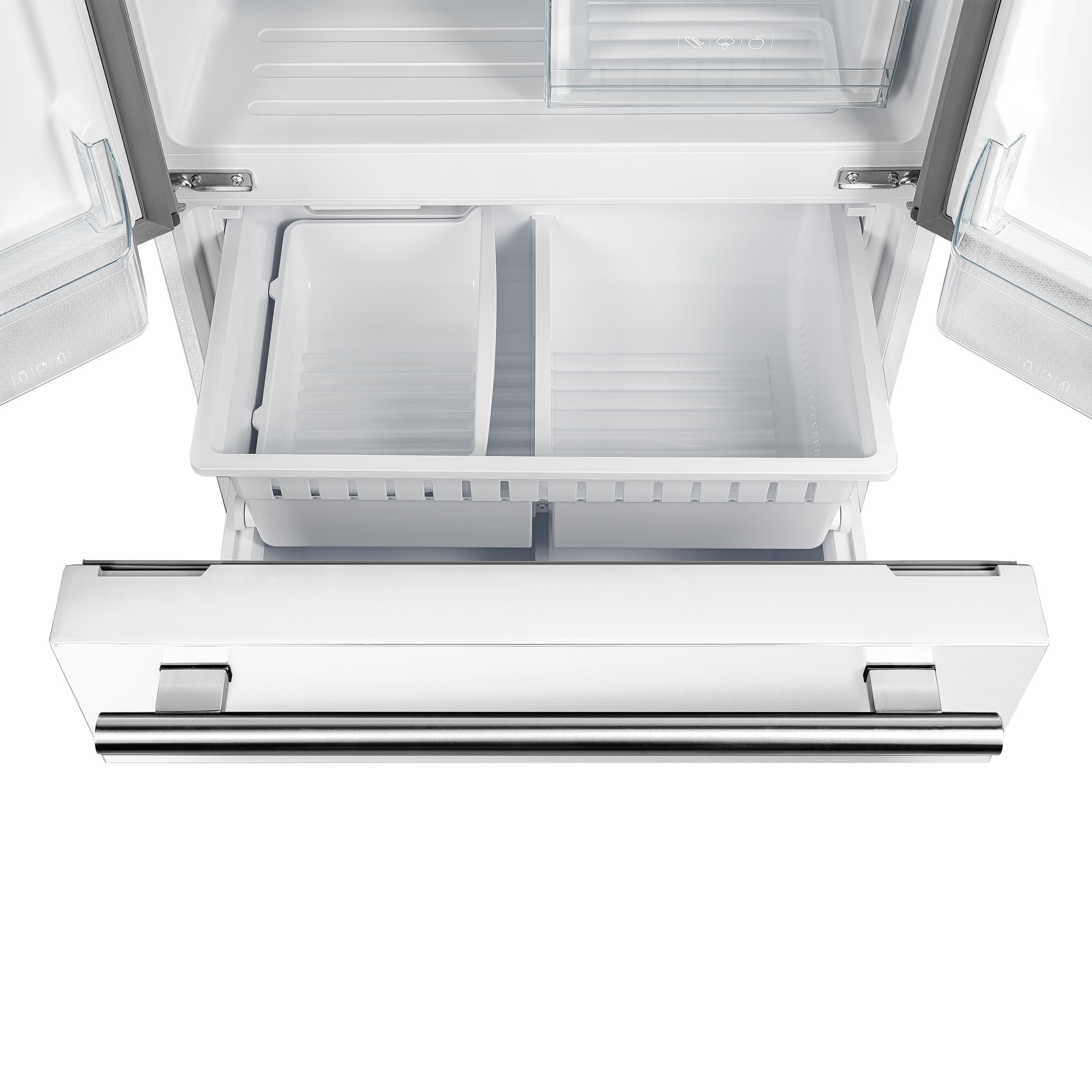 Refrigerador Francés de Puerta con Dispensador de Hielo "Gallipoli" de Espresso para Mostrador con 17.5 pies cúbicos de Capacidad y Certificación ENERGY STAR - Blanco