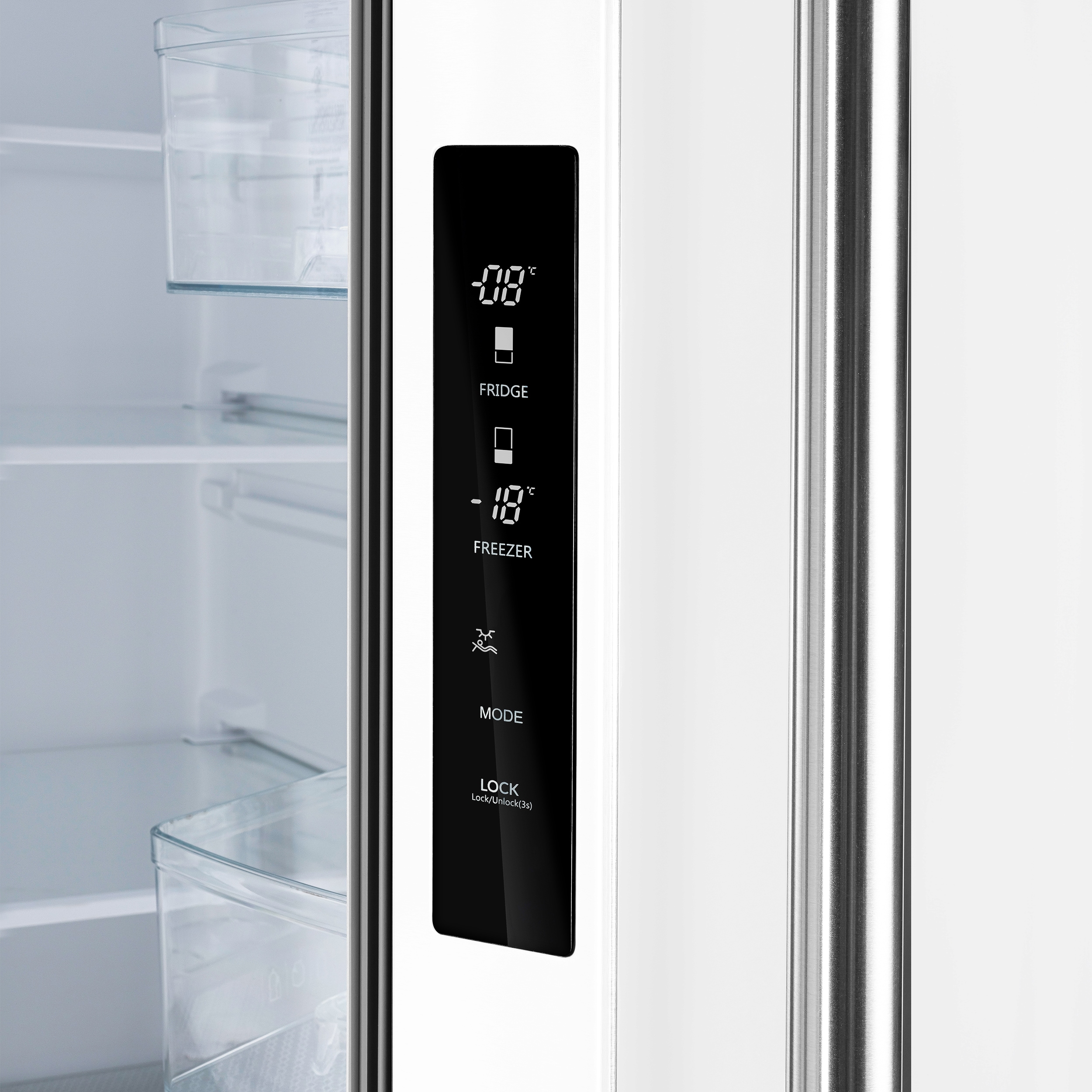 Refrigerador Francés de Puerta con Dispensador de Hielo "Gallipoli" de Espresso para Mostrador con 17.5 pies cúbicos de Capacidad y Certificación ENERGY STAR - Blanco