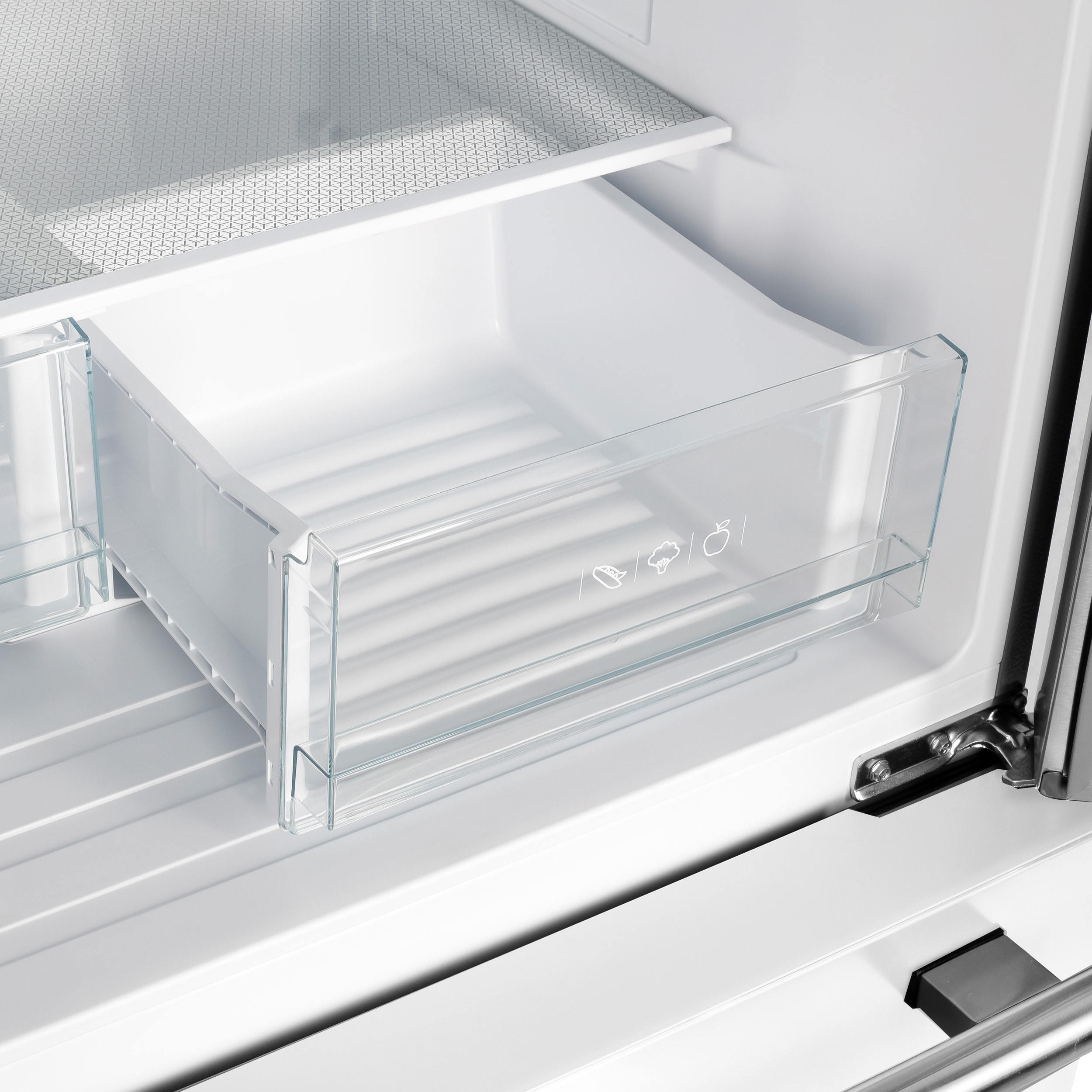 Refrigerador Francés de Puerta con Dispensador de Hielo "Gallipoli" de Espresso para Mostrador con 17.5 pies cúbicos de Capacidad y Certificación ENERGY STAR - Blanco