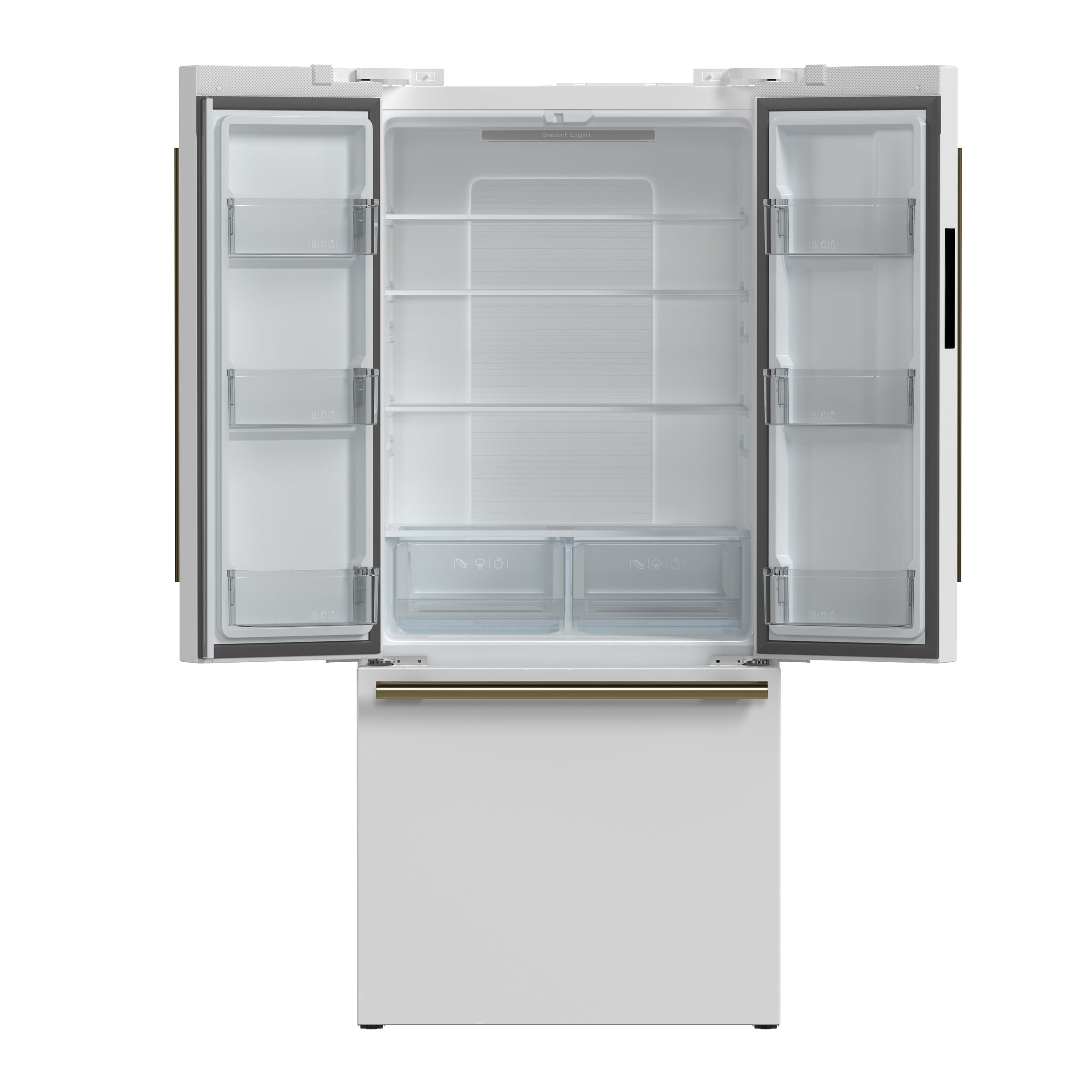 Refrigerador Francés de Puerta con Dispensador de Hielo "Gallipoli" de Espresso para Mostrador con 17.5 pies cúbicos de Capacidad y Certificación ENERGY STAR - Blanco