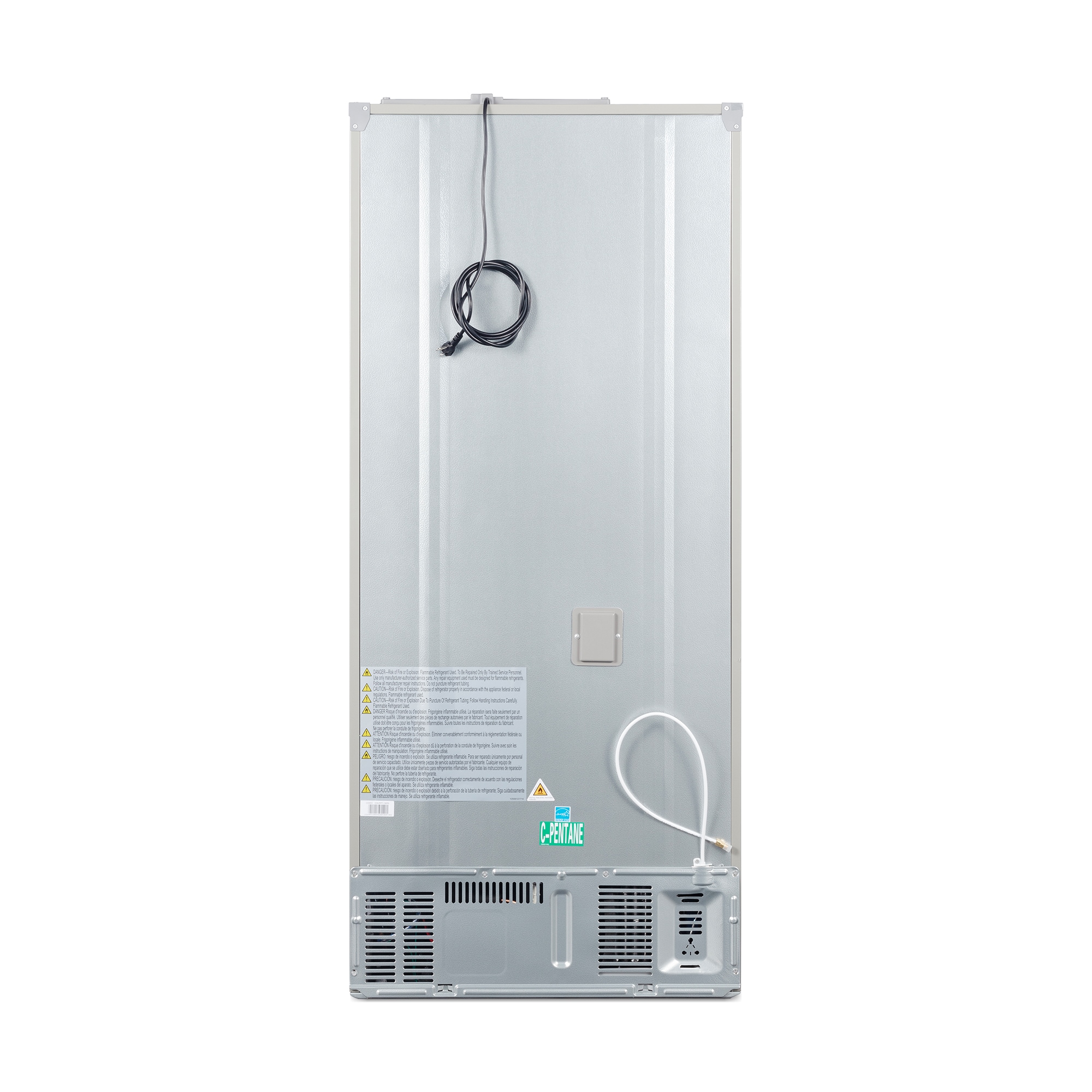 Refrigerador francés de puerta triple de 17.5 pies cúbicos de profundidad de mostrador con fabricador de hielo (acero inoxidable) certificado por ENERGY STAR COS-RFFV183GHS