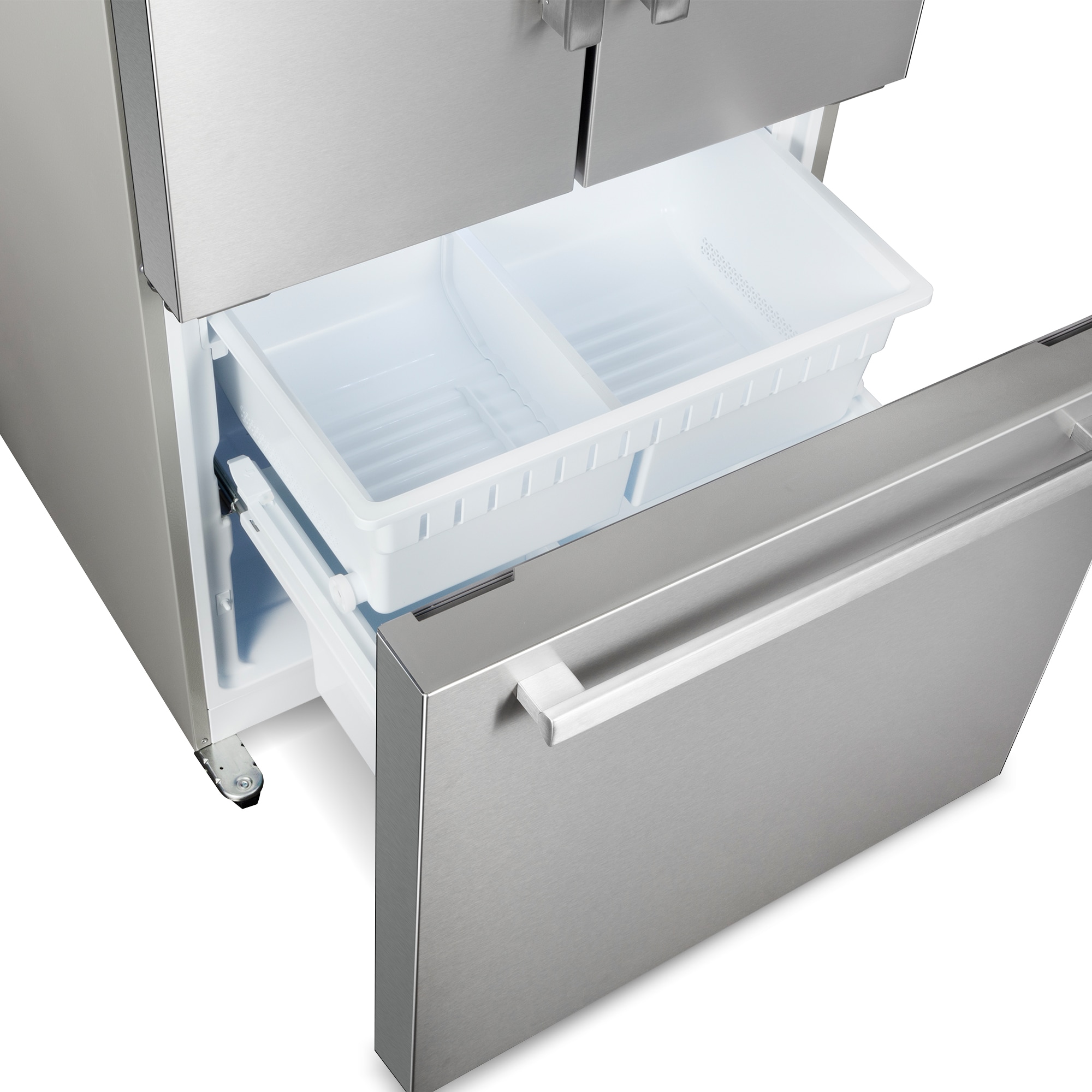Refrigerador francés de puerta triple de 17.5 pies cúbicos de profundidad de mostrador con fabricador de hielo (acero inoxidable) certificado por ENERGY STAR COS-RFFV183GHS