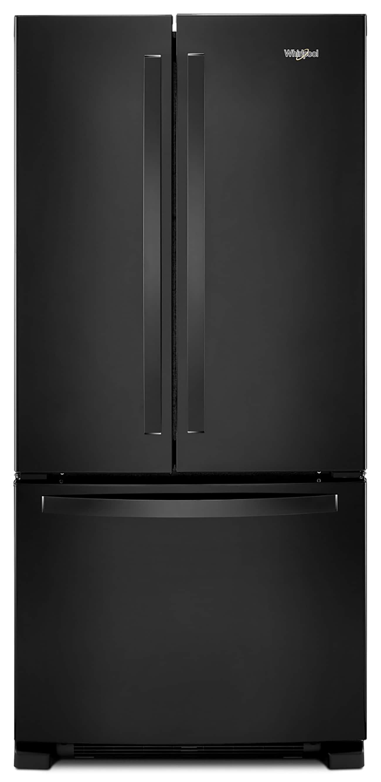 Refrigerador Francés de Puertas Triples con profundidad estándar de 22.1 pies cúbicos (Negro) Certificado ENERGY STAR