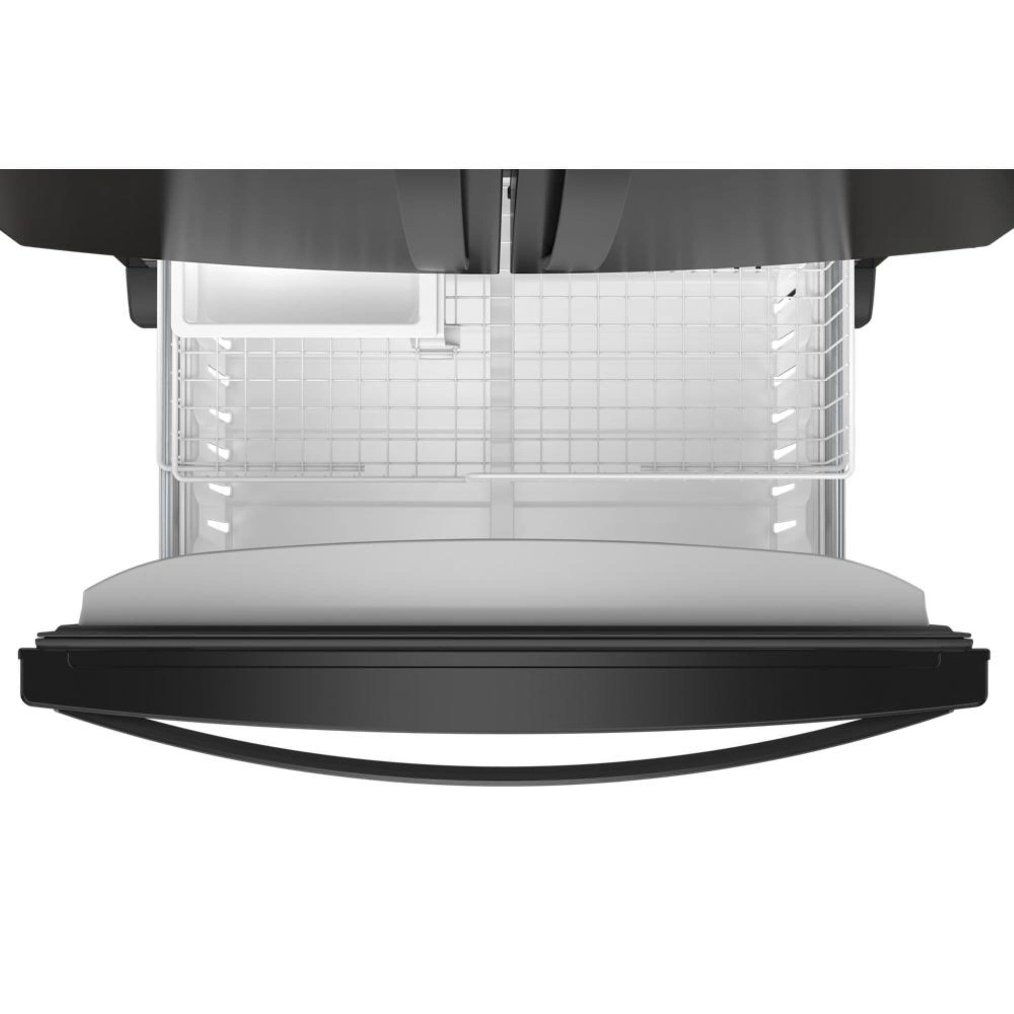 Refrigerador francés de puertas triples Whirlpool estándar de 25.2 pies cúbicos con fabricante de hielo (negro) certificado por ENERGY STAR WRFF3036RB