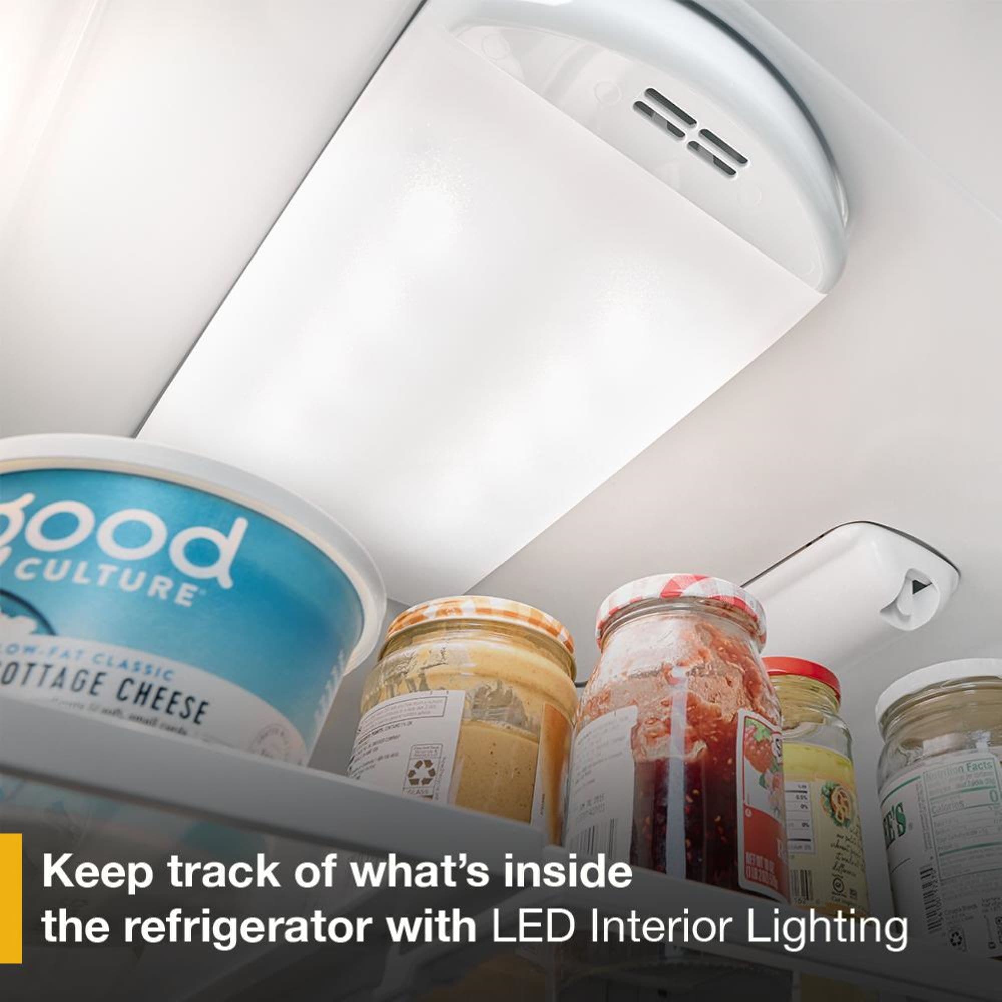 Refrigerador francés de puertas triples Whirlpool estándar de 25.2 pies cúbicos con fabricante de hielo (negro) certificado por ENERGY STAR WRFF3036RB