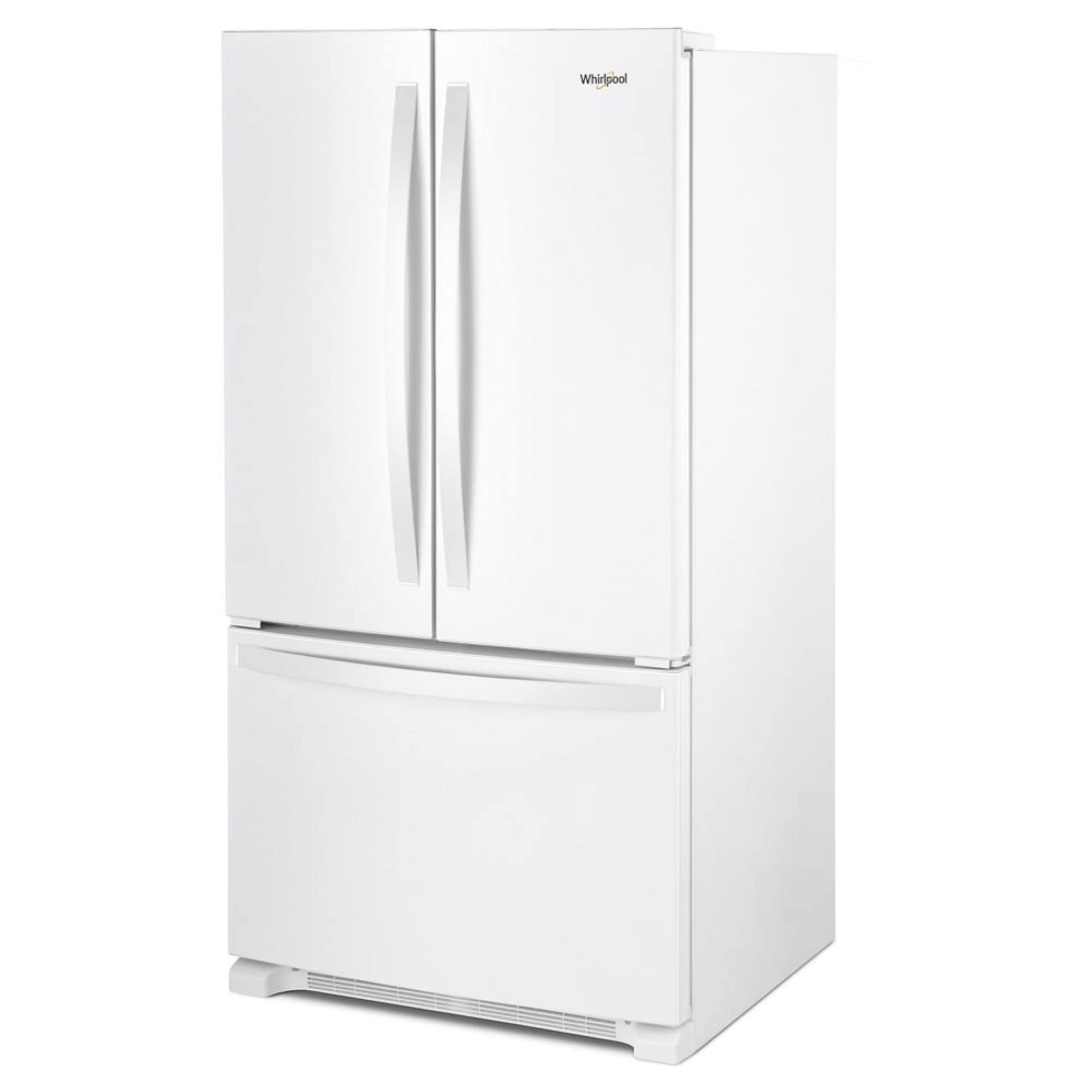 Refrigerador Francés de 3 puertas y 25.2 pies cúbicos de Profundidad Estándar con Fabricador de Hielo (Blanco) Certificado ENERGY STAR WRFF3036RW de Whirlpool