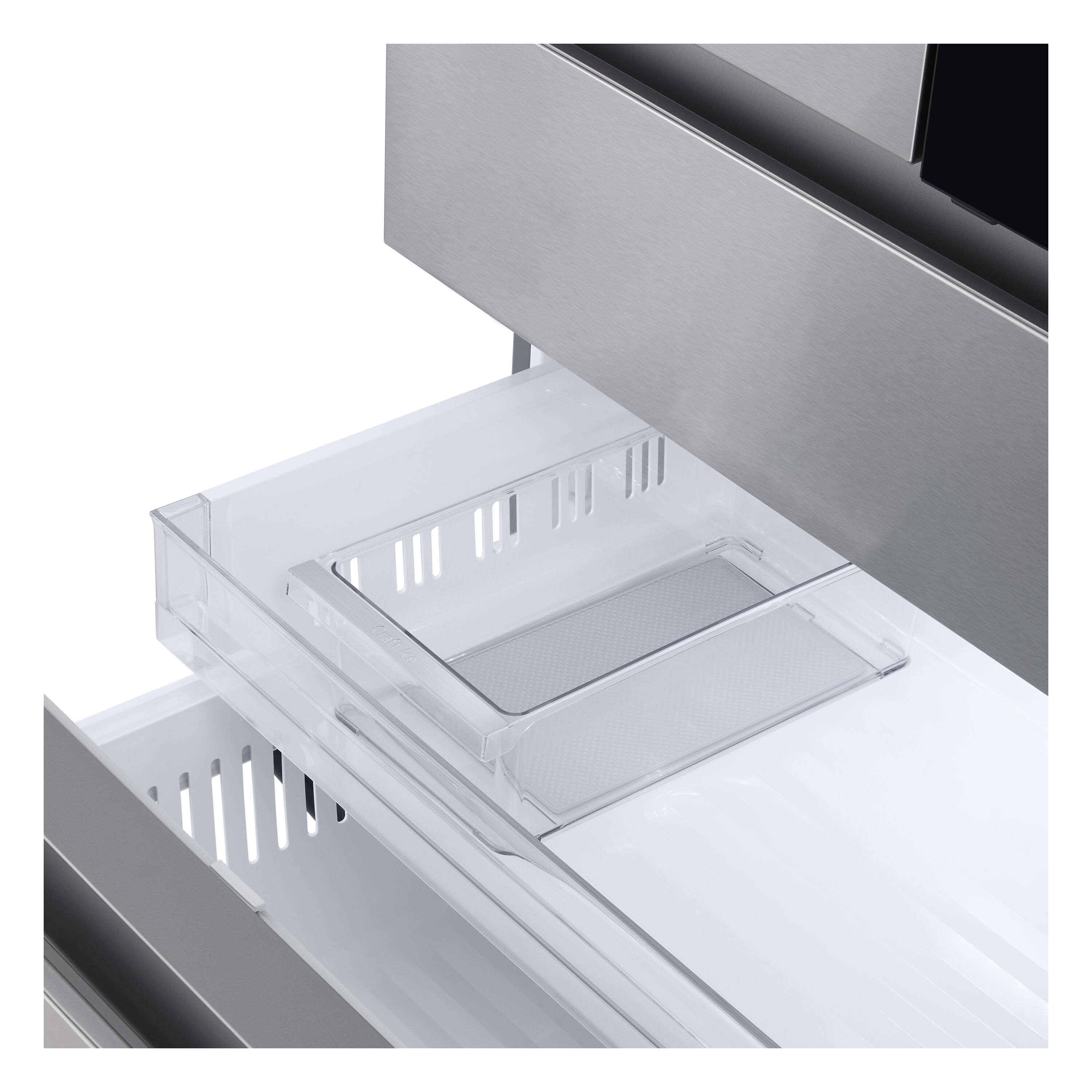 Refrigerador francés de 4 puertas LG InstaView MyColor de 28.6 pies cúbicos de profundidad estándar, con doble fabricador de hielo, dispensador de agua y hielo, y puerta dentro de puerta (Acero Inoxidable PrintProof), compatible con tecnología inteligente ENERGY STAR certificada LF29S8365S