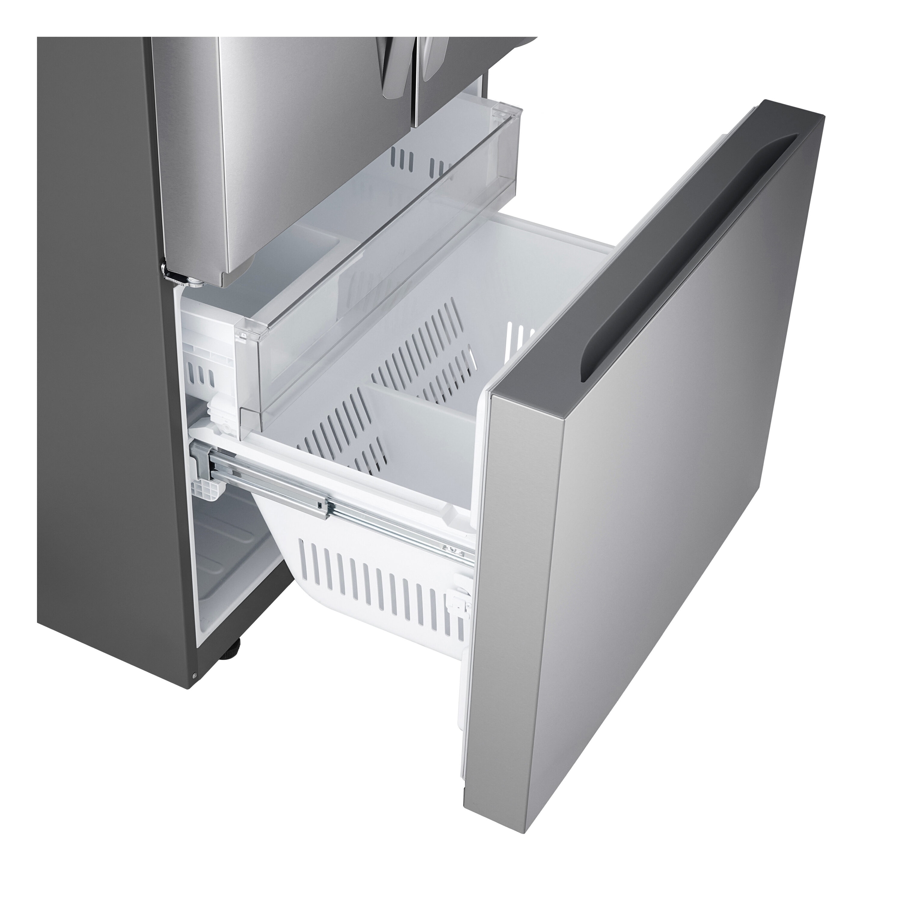 Refrigerador francés de 3 puertas LG de 20.8 pies cúbicos de profundidad de mostrador con máquina de hielo (Acero Inoxidable PrintProof) Certificado ENERGY STAR LF21G6200S