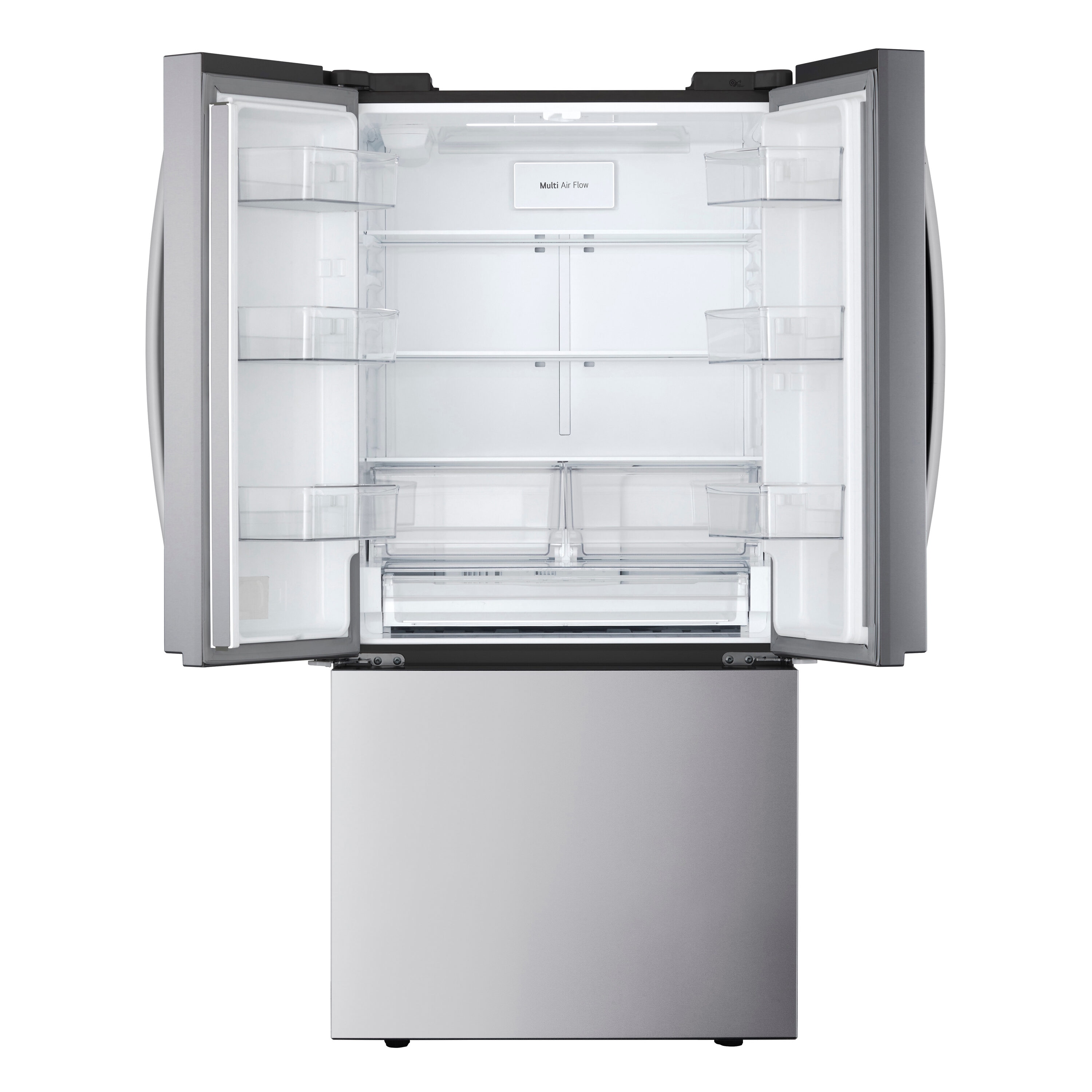 Refrigerador francés de 3 puertas LG de 20.8 pies cúbicos de profundidad de mostrador con máquina de hielo (Acero Inoxidable PrintProof) Certificado ENERGY STAR LF21G6200S