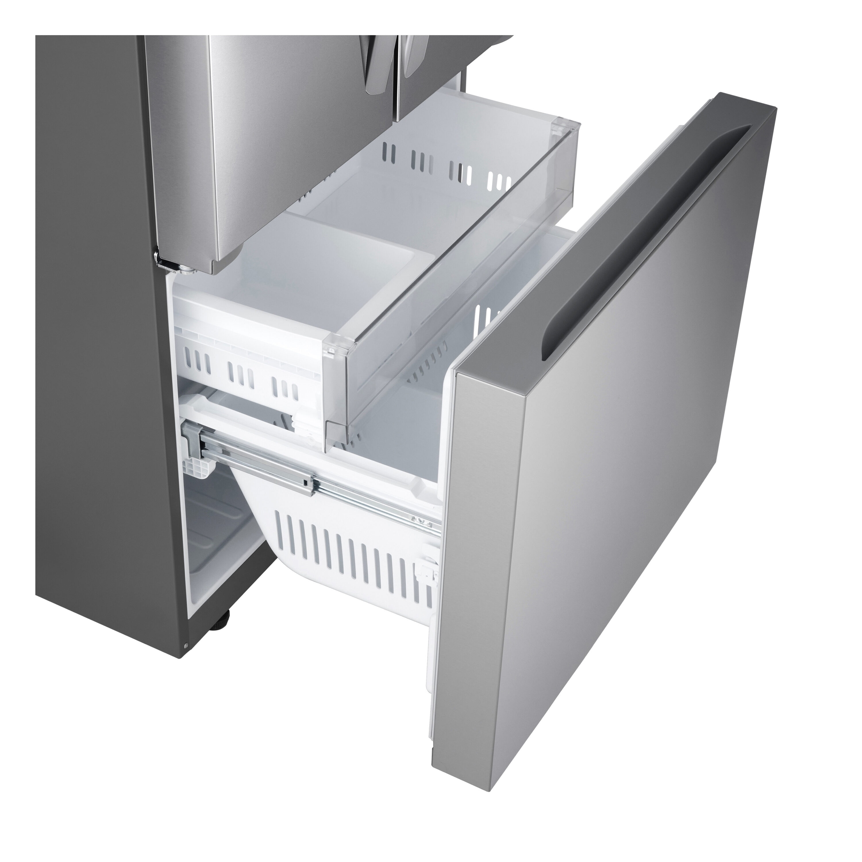 Refrigerador francés de 3 puertas LG de 20.8 pies cúbicos de profundidad de mostrador con máquina de hielo (Acero Inoxidable PrintProof) Certificado ENERGY STAR LF21G6200S