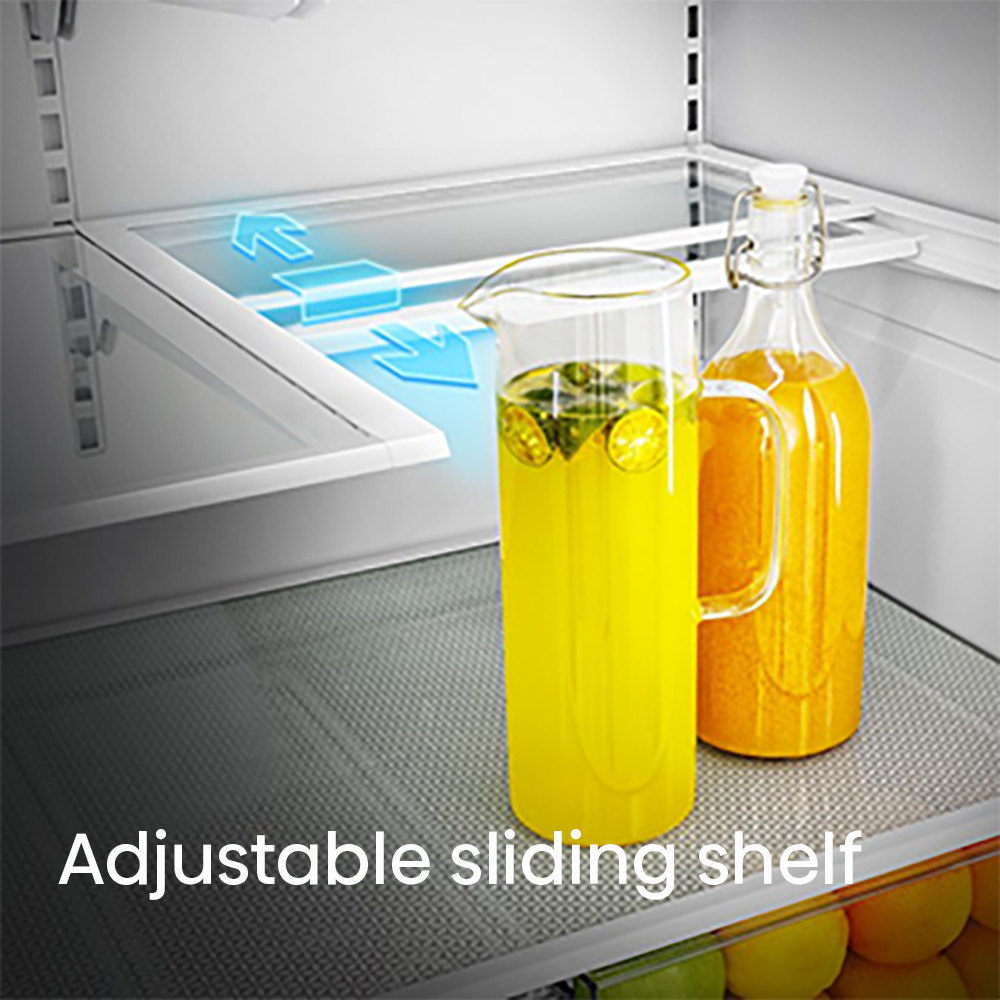 Refrigerador Hisense PureFlat de puerta francesa estándar con profundidad de 25.6 pies cúbicos y 4 puertas, compatible con Smart, con fabricador de hielo y dispensador de agua y hielo (acero inoxidable) Certificado ENERGY STAR HRM260N6TSE