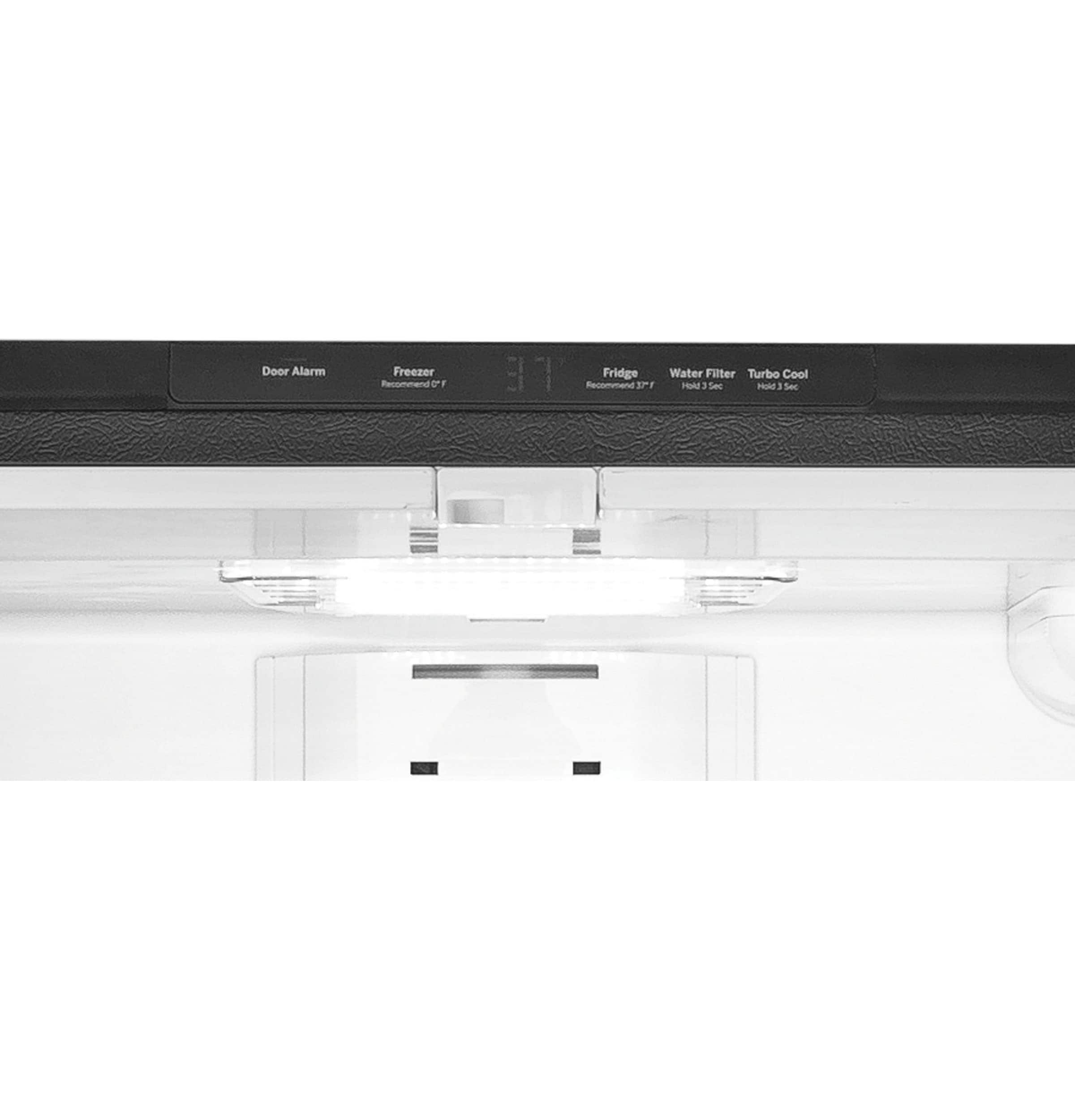 Refrigerador francés de 3 puertas y 21.9 pies cúbicos de profundidad de mostrador con fábrica de hielo y dispensador de agua (acero inoxidable) certificado ENERGY STAR