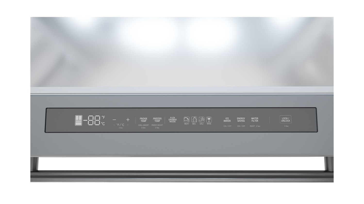 Refrigerador francés de 4 puertas Sharp de 21.6 pies cúbicos con dispensador de hielo y agua (acero inoxidable) certificado ENERGY STAR y profundidad de mostrador