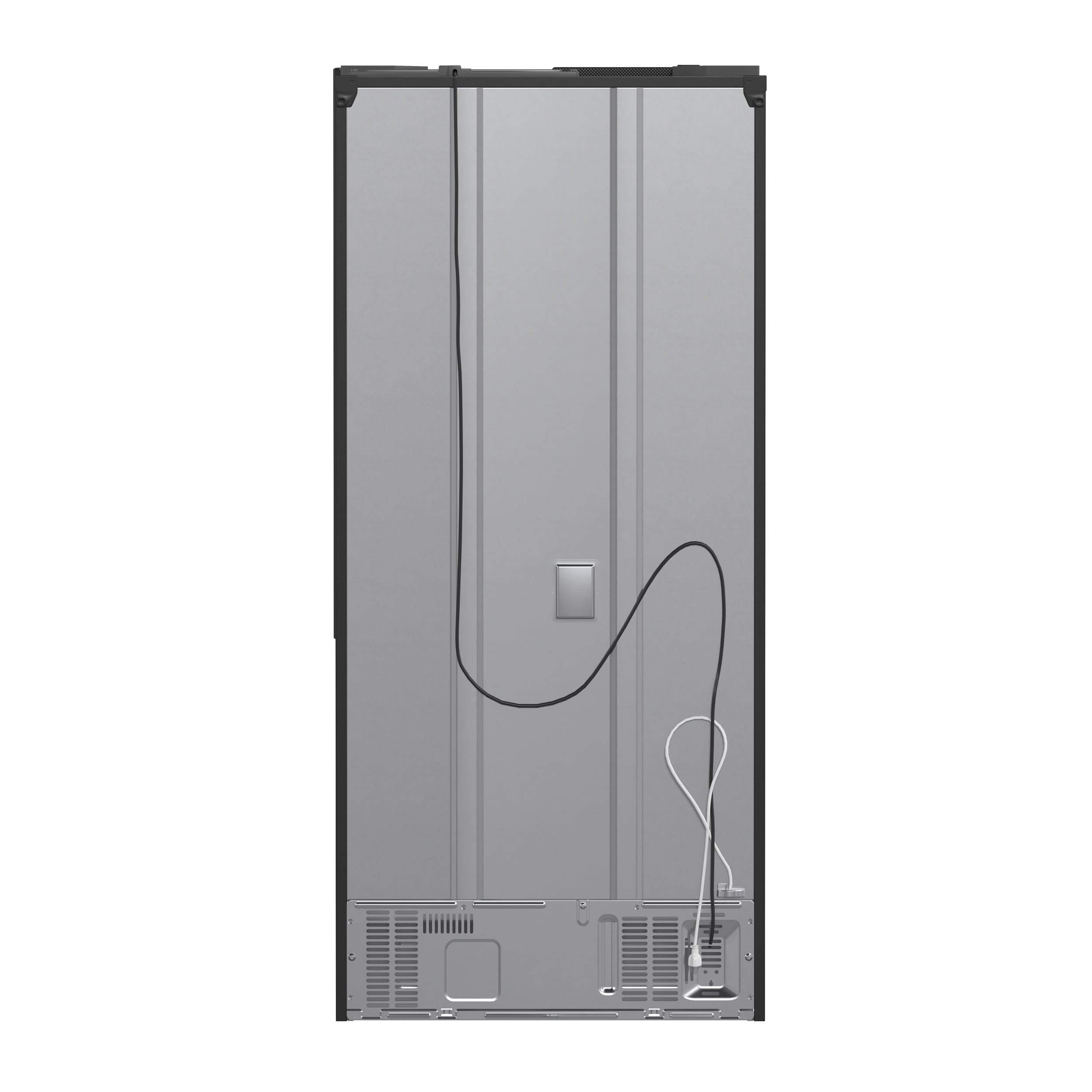 Refrigerador francés de puertas triples de 17.5 pies cúbicos con máquina de hielo y dispensador de hielo, color negro - Certificado ENERGY STAR