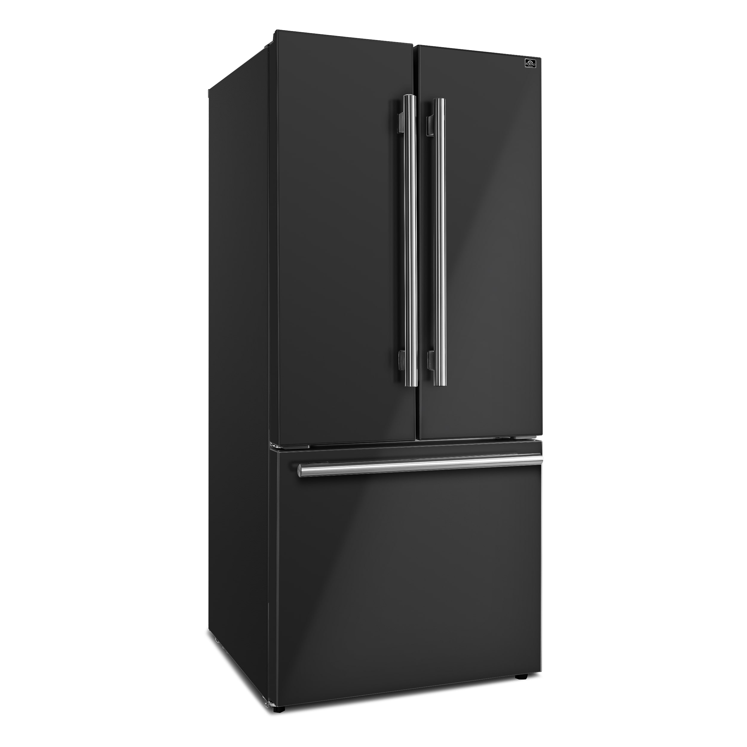 Refrigerador francés de puertas triples de 17.5 pies cúbicos con máquina de hielo y dispensador de hielo, color negro - Certificado ENERGY STAR