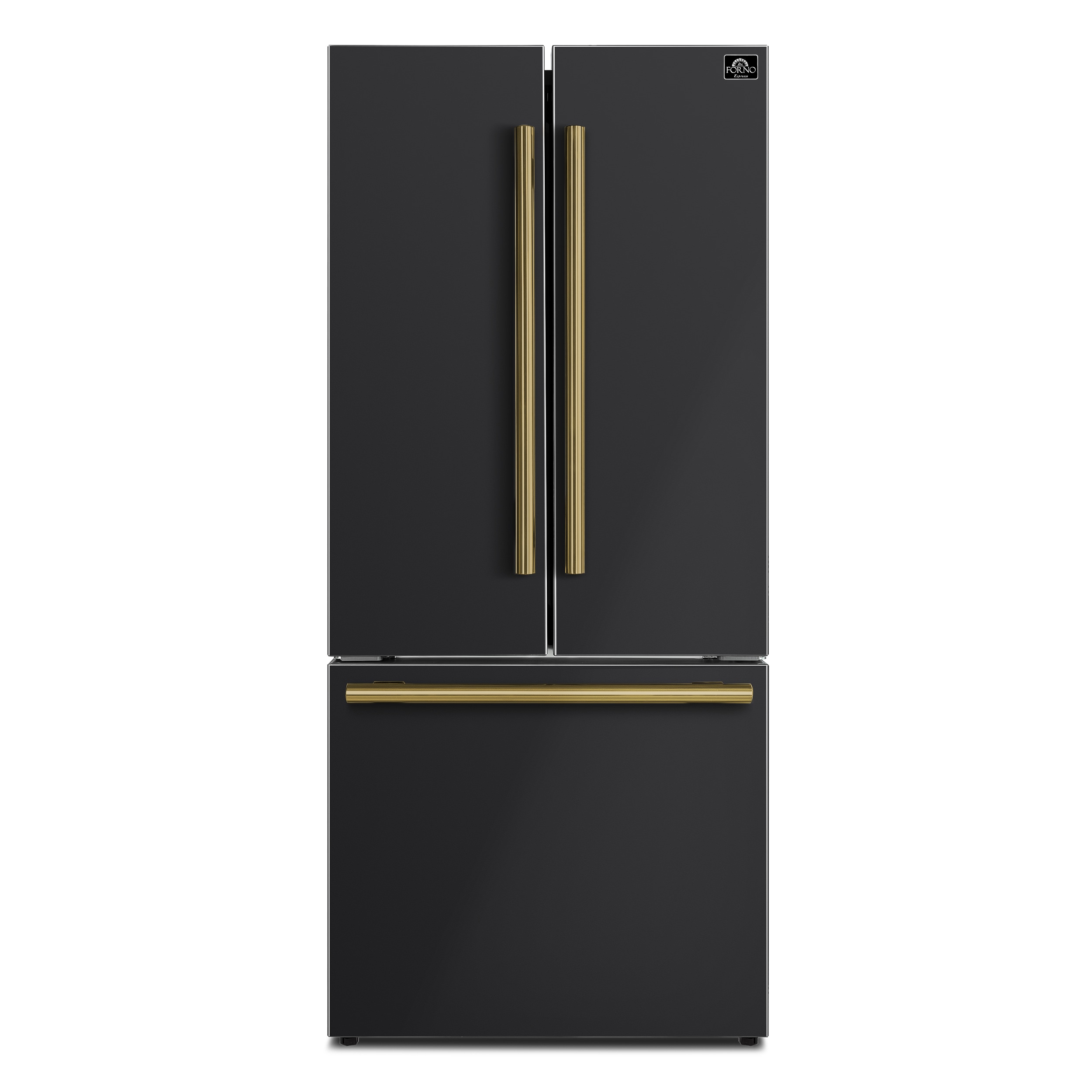 Refrigerador francés de puertas triples de 17.5 pies cúbicos con máquina de hielo y dispensador de hielo, color negro - Certificado ENERGY STAR