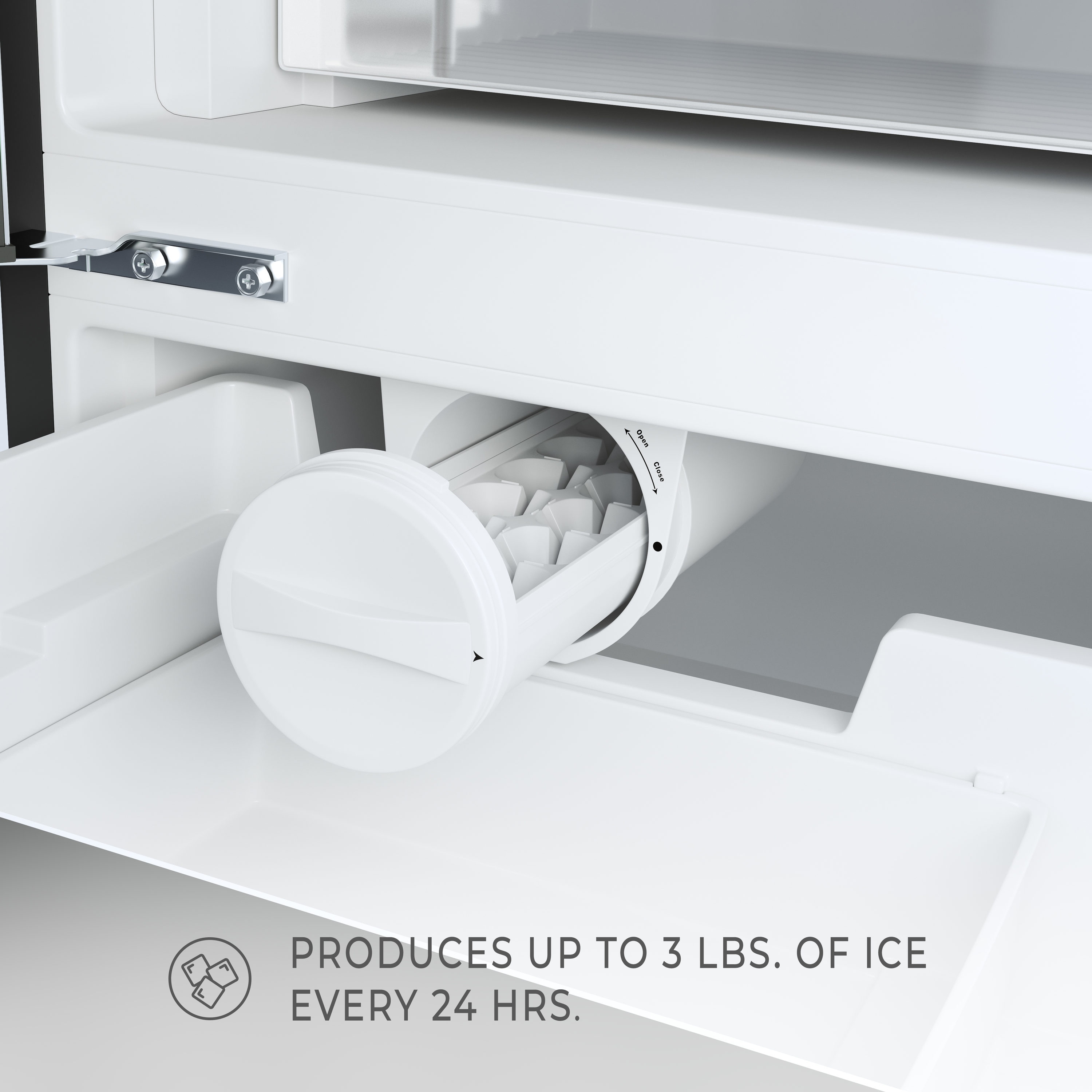 Refrigerador francés de 4 puertas con fabricador de hielo y acabado de acero inoxidable de KoolMore de 22.5 pies cúbicos de profundidad de mostrador