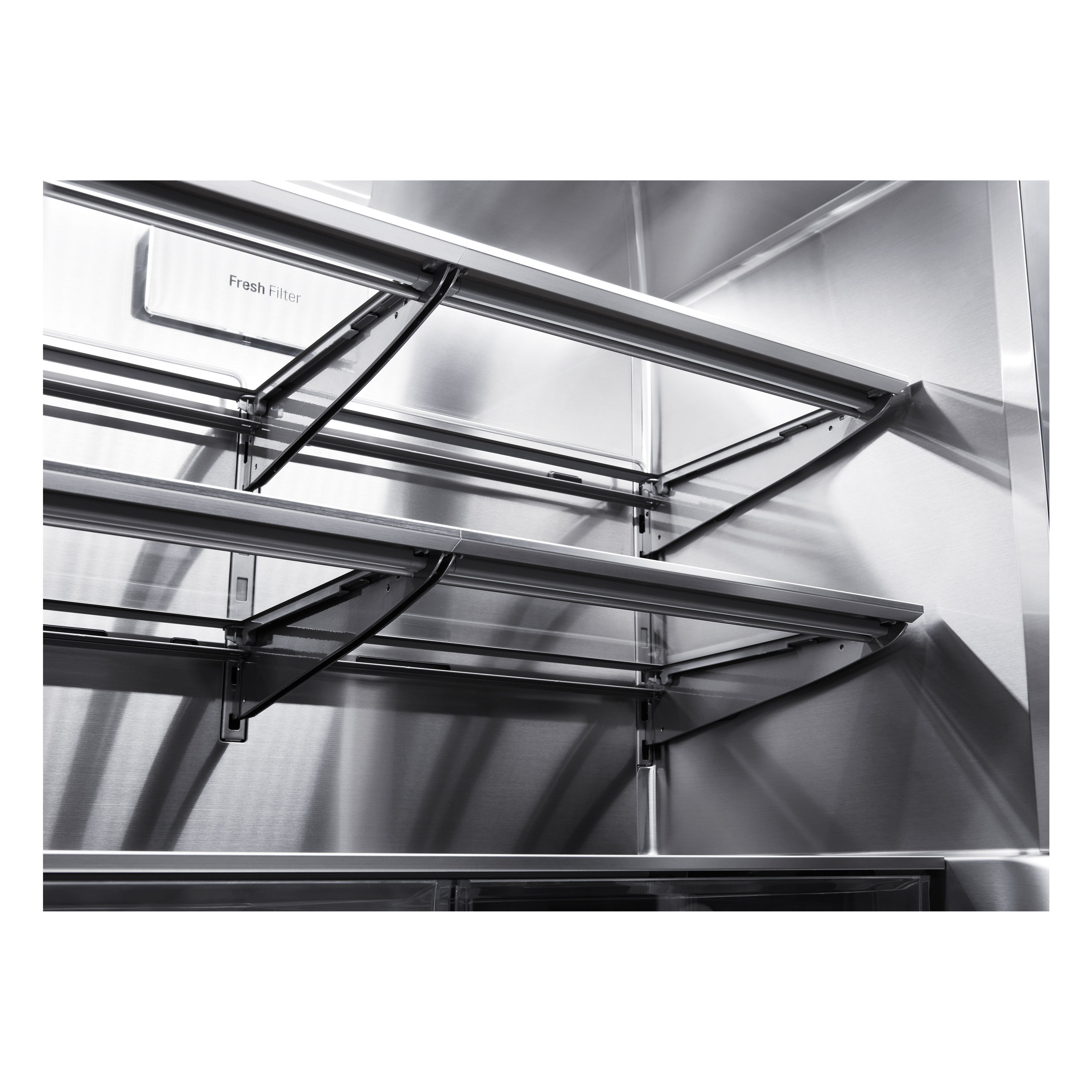 Refrigerador de puertas francesas LG SIGNATURE Counter-Depth InstaView de 22.8 pies cúbicos con fabricador de hielo, dispensador de agua y hielo, y puerta dentro de puerta (Acero Texturizado) compatible con tecnología inteligente de 4 puertas y certificado ENERGY STAR URNTC2306N
