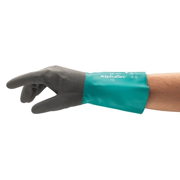 Guantes Resistentes a Químicos Ansell de 12", Nitrilo, 10, 1 PAR - 58-430