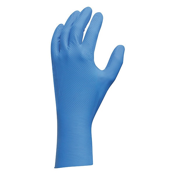 Guantes resistentes a químicos de 12" Showa, de nitrilo, talla 3XL, paquete de 24 unidades - 708XXXL-12