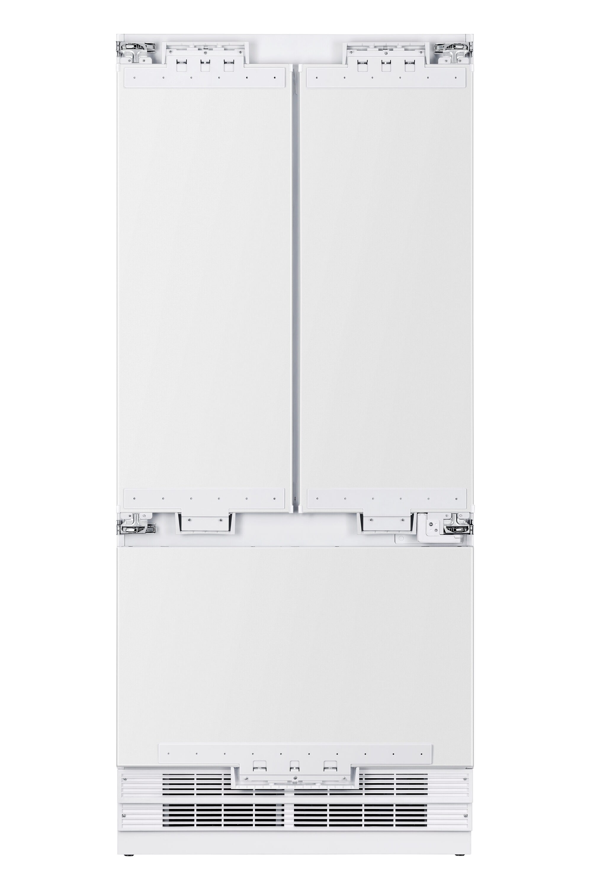 Refrigerador empotrado de 3 puertas estilo francés con máquina de hielo y dispensador de agua y hielo - Blanco, Certificado ENERGY STAR - 19.8 pies cúbicos de profundidad de contador Kucht KR365FD