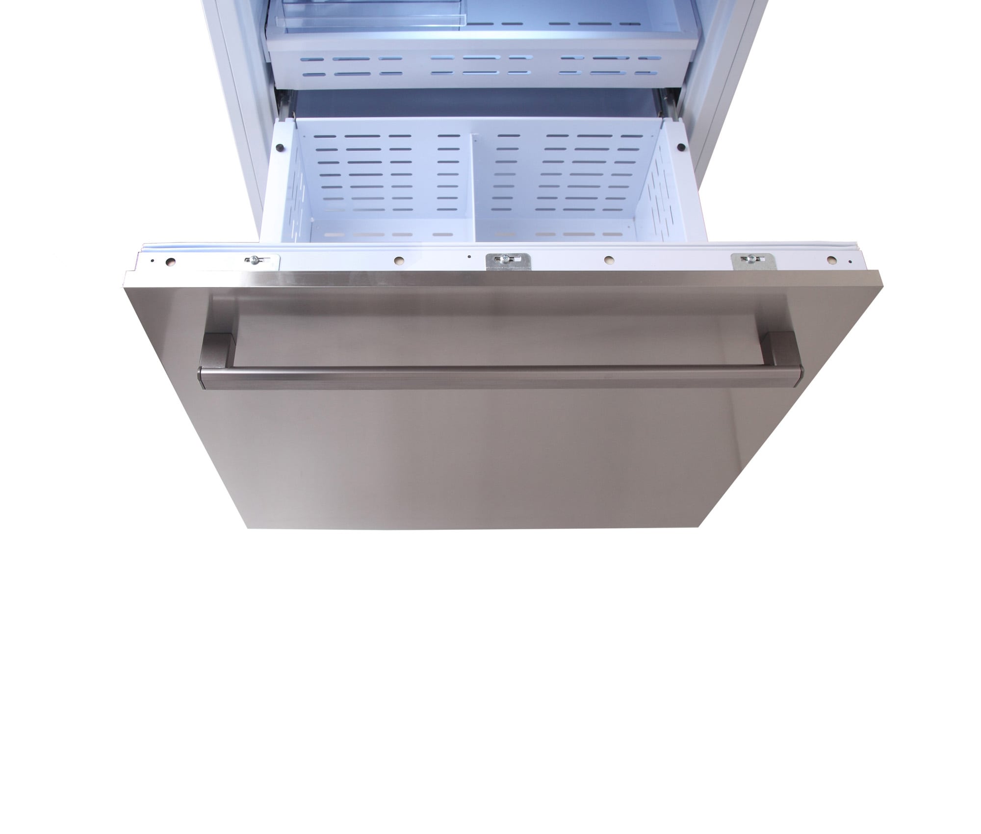 Refrigerador empotrado de 3 puertas estilo francés con máquina de hielo y dispensador de agua y hielo - Blanco, Certificado ENERGY STAR - 19.8 pies cúbicos de profundidad de contador Kucht KR365FD