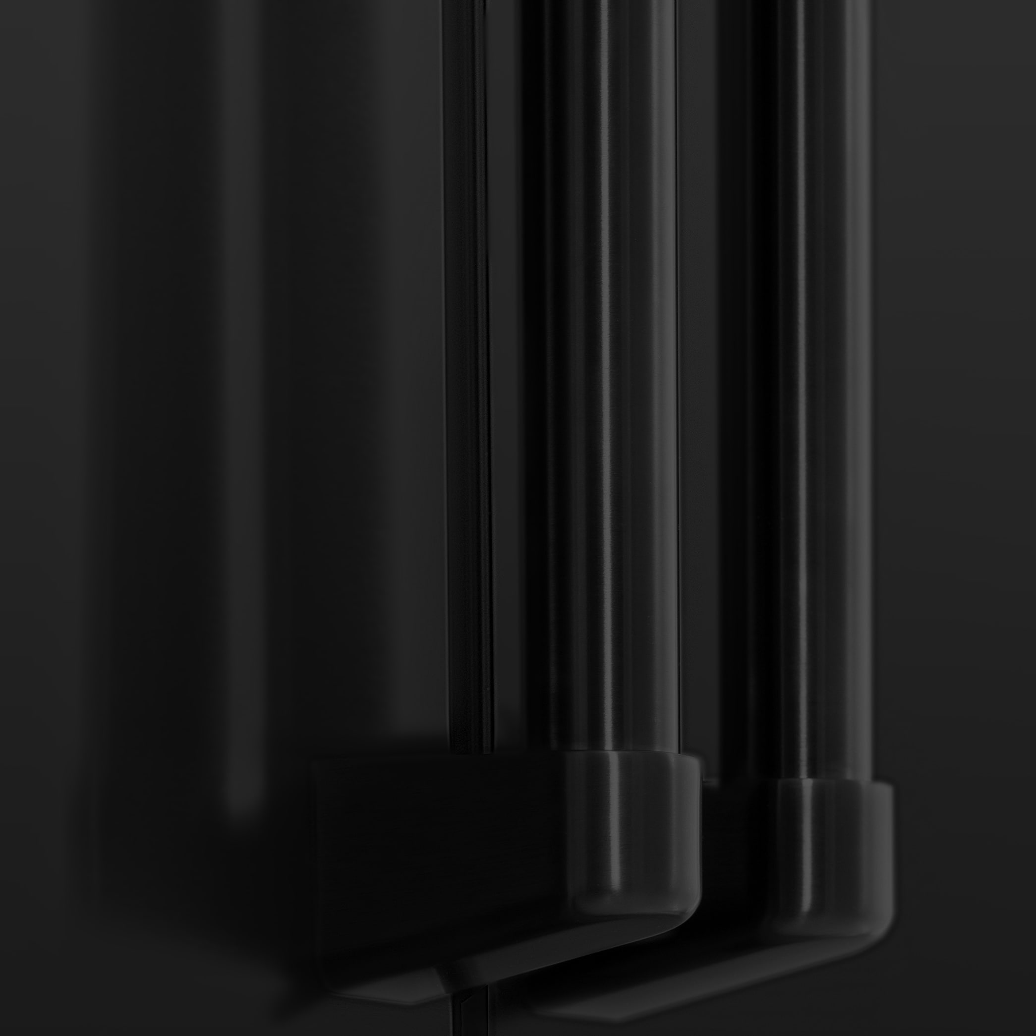Refrigerador Francés de Puerta Doble de 4 Puertas con Dispensador de Agua y Doble Fabricante de Hielo de ZLINE KITCHEN & BATH (Acero Inoxidable Negro Resistente a las Huellas Digitales) Certificado por ENERGY STAR con una Profundidad de Encimera de 21.6 pies cúbicos RFM-W-WF-36-BS
