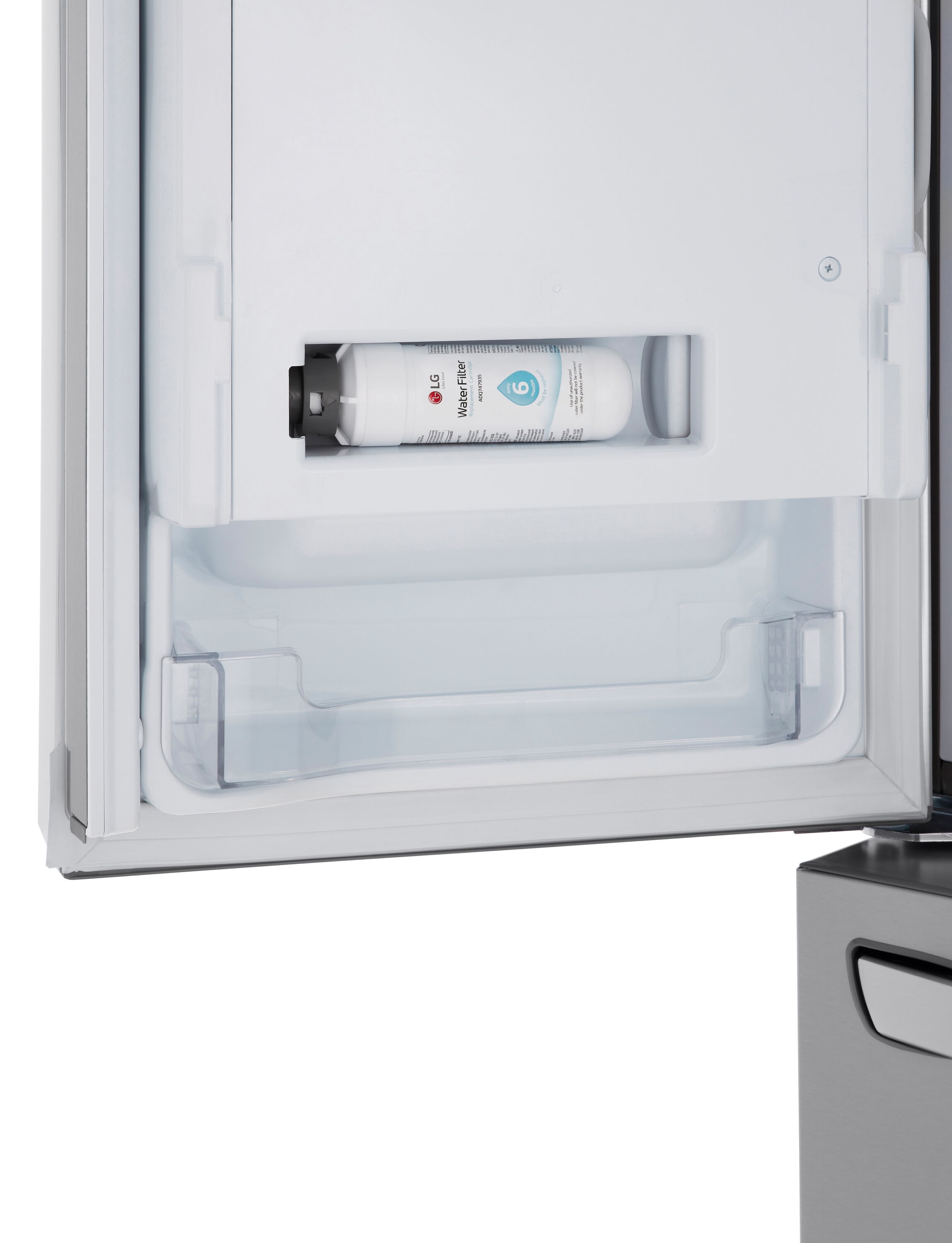 Refrigerador de puertas francesas LG con fabricador de hielo artesanal en el congelador de profundidad estándar de 30.7 pies cúbicos con dispensador de agua y hielo (Acero inoxidable) Compatible con Smart ENERGY STAR Certificado LL31H6530S
