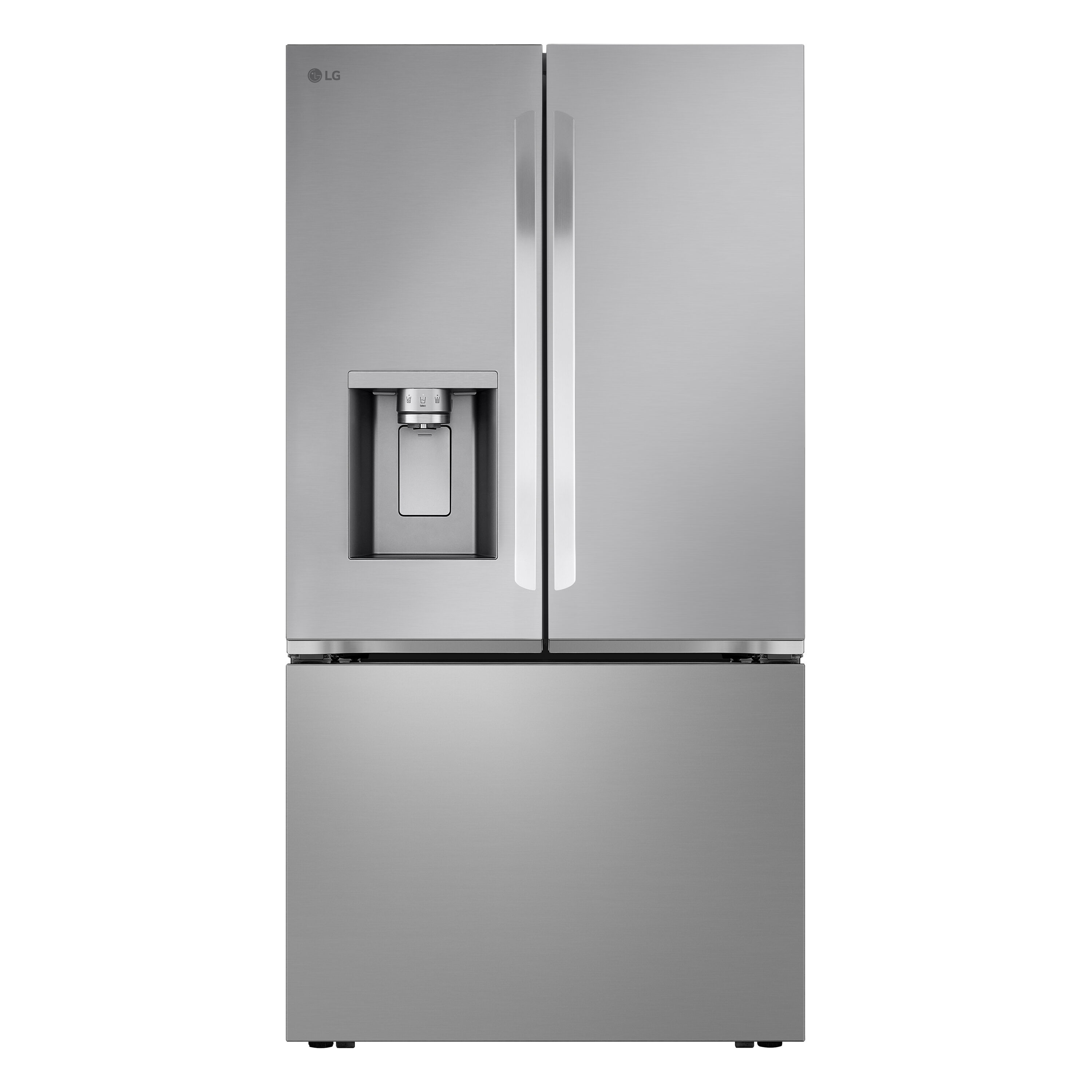 Refrigerador de puertas francesas LG con fabricador de hielo artesanal en el congelador de profundidad estándar de 30.7 pies cúbicos con dispensador de agua y hielo (Acero inoxidable) Compatible con Smart ENERGY STAR Certificado LL31H6530S