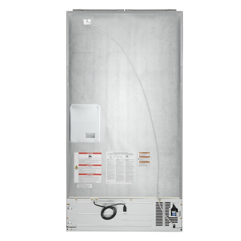 Refrigerador French Door de 3 puertas con máquina de hielo y dispensador de agua y hielo, acero inoxidable con acabado PrintShield - KitchenAid 27 pies cúbicos de profundidad estándar, certificado ENERGY STAR KRFF577KPS