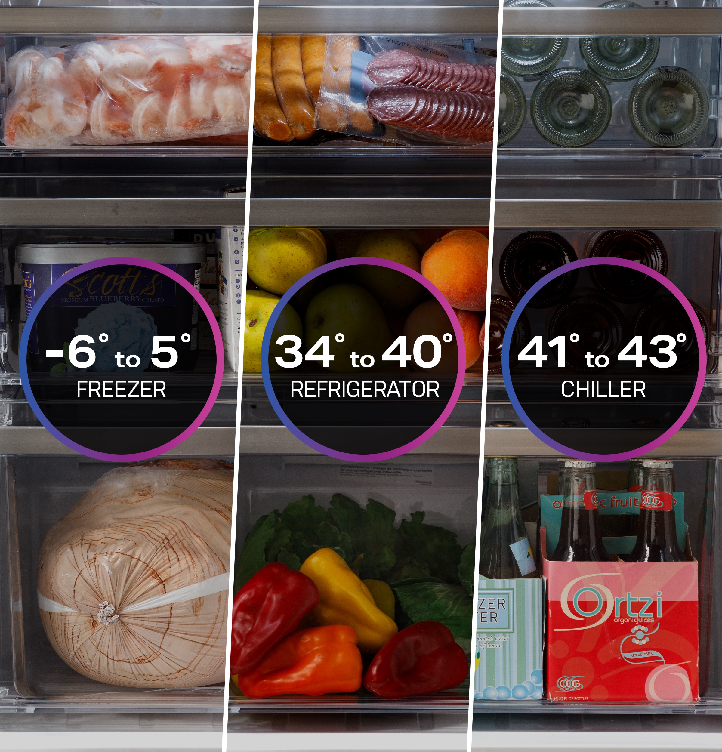 Refrigerador Francés de 4 puertas con dispensador de hielo y agua, y puerta dentro de puerta, resistente a huellas dactilares, certificado ENERGY STAR GE Profile de 28 pies cúbicos de profundidad estándar y compatible con tecnología inteligente_PAD28BYTFS