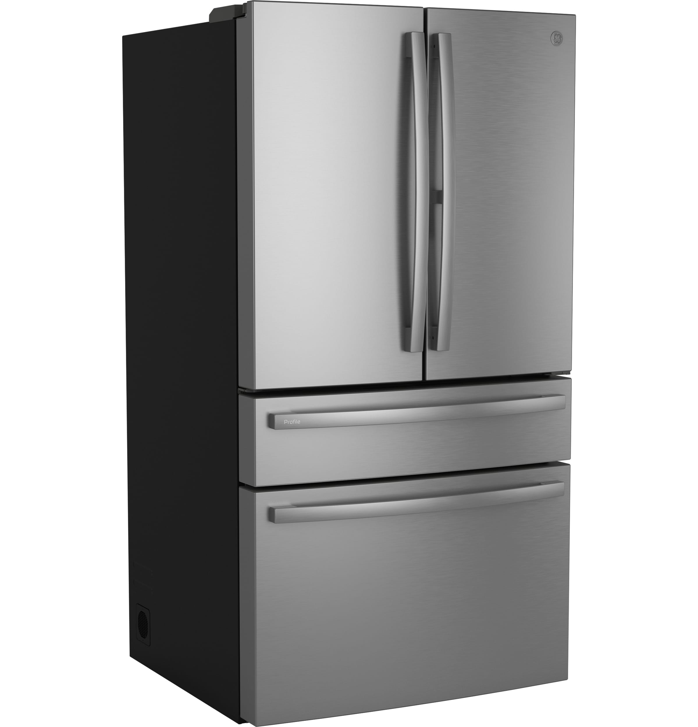Refrigerador de Puertas Francesas GE Profile de 23.2 pies cúbicos de Profundidad de Mostrador, Compatible con Smart (Acero Inoxidable) con Fabricador de Hielo y Dispensador de Agua, Certificado ENERGY STAR