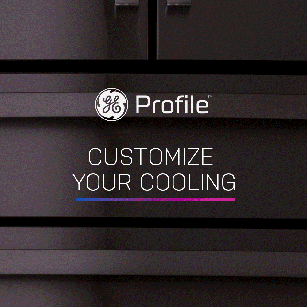Refrigerador de Puertas Francesas GE Profile de 23.2 pies cúbicos de Profundidad de Mostrador, Compatible con Smart (Acero Inoxidable) con Fabricador de Hielo y Dispensador de Agua, Certificado ENERGY STAR