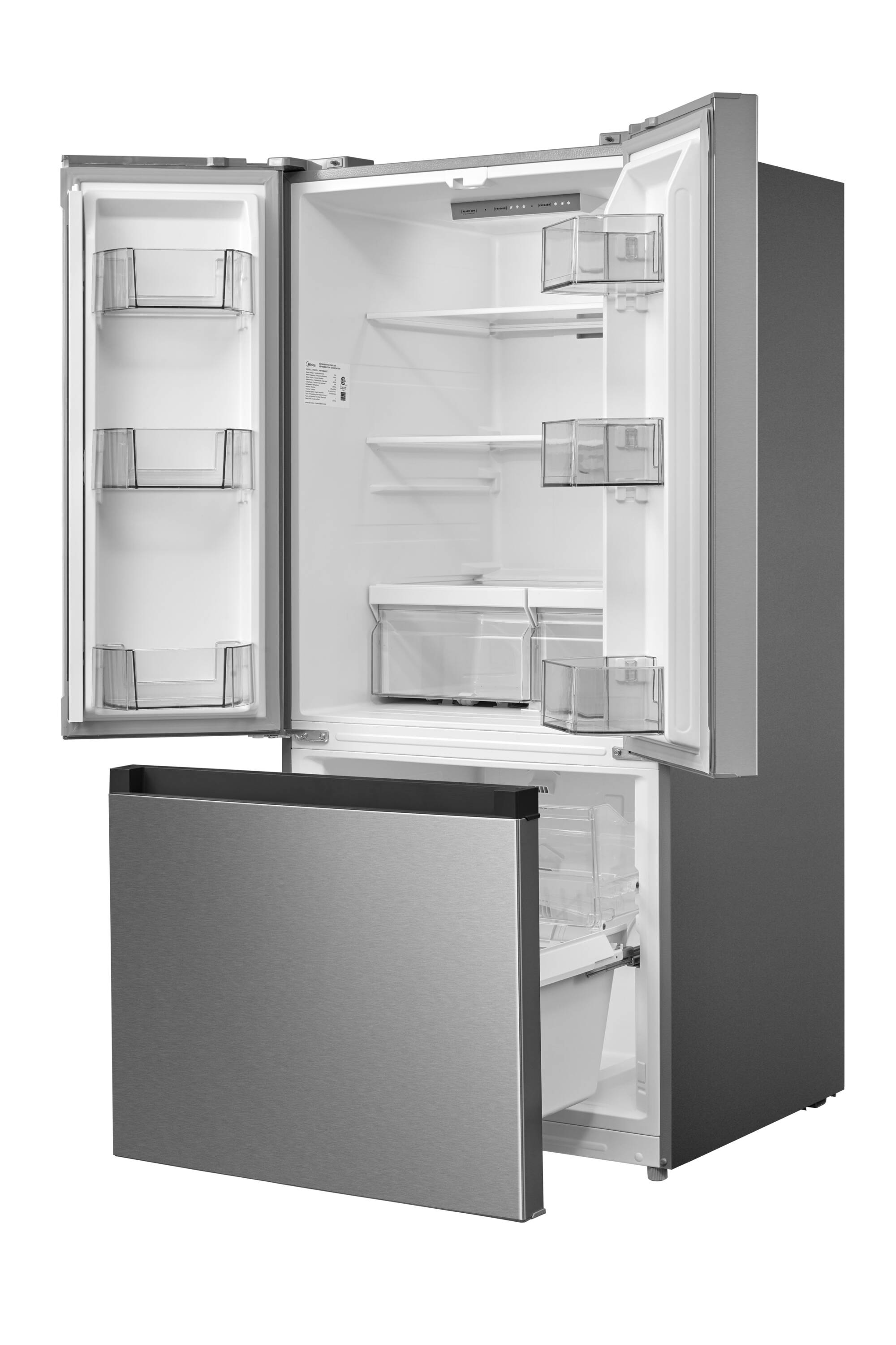 Refrigerador Francés de Puerta Triple de 18.4 pies cúbicos de Profundidad Estándar de Acero Inoxidable con Certificación ENERGY STAR MRF18B4AST