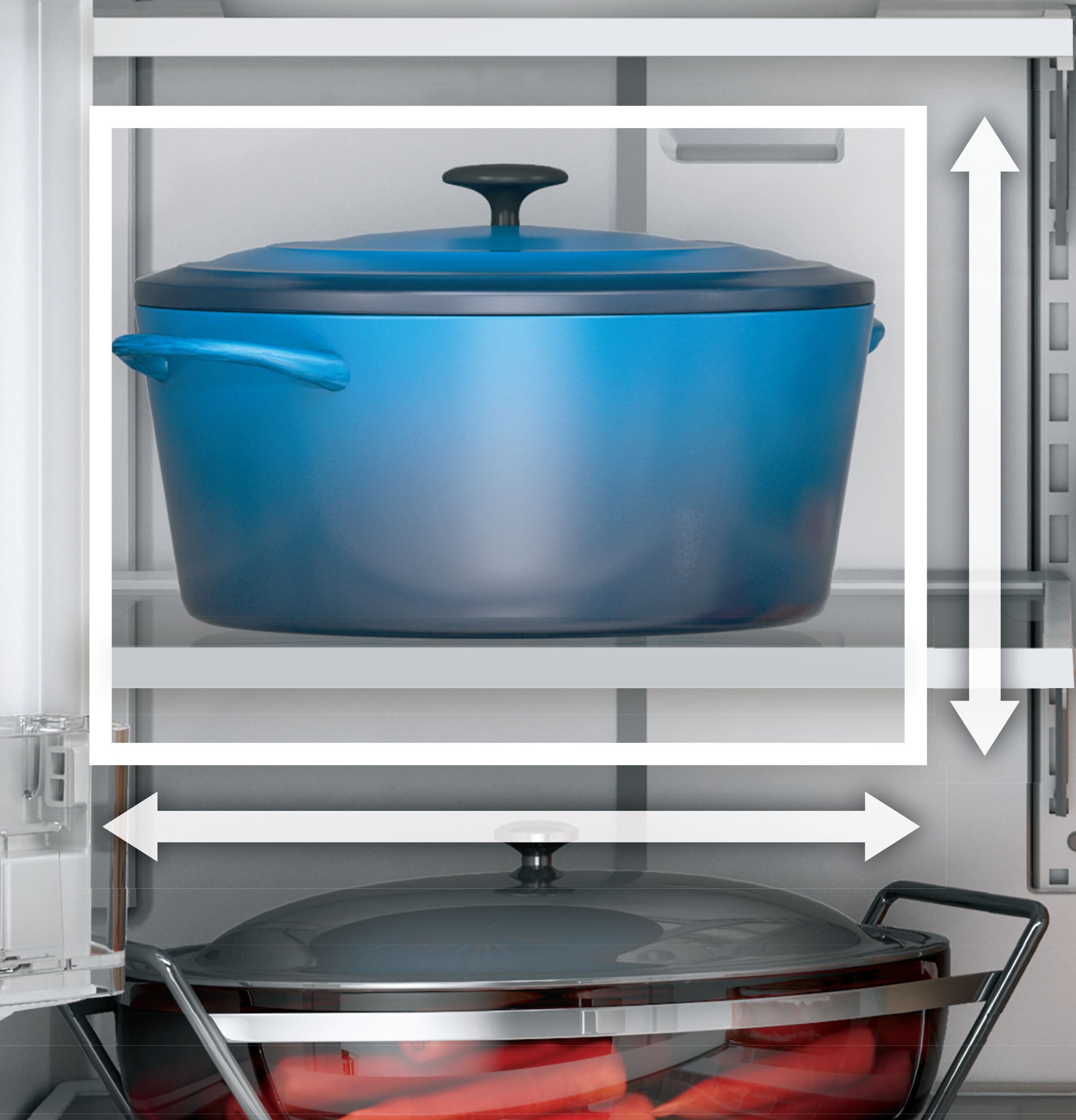Refrigerador de puertas francesas de 25.6 pies cúbicos con fabricador de hielo, dispensador de agua y hielo (Acero inoxidable resistente a huellas dactilares) ENERGY STAR